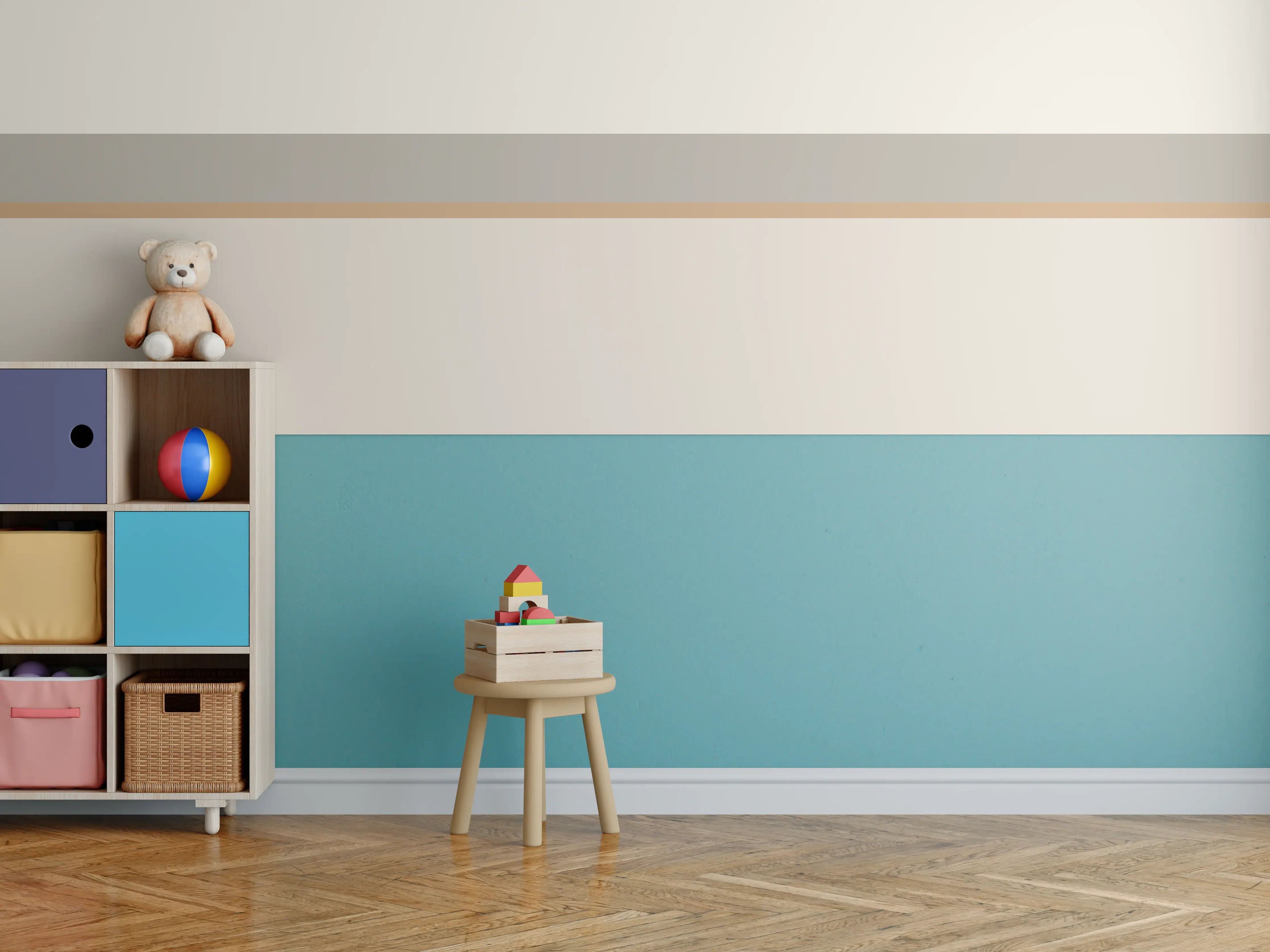 Kinderzimmer Wandgestaltung - The Nudes - Horizontal - Caramel