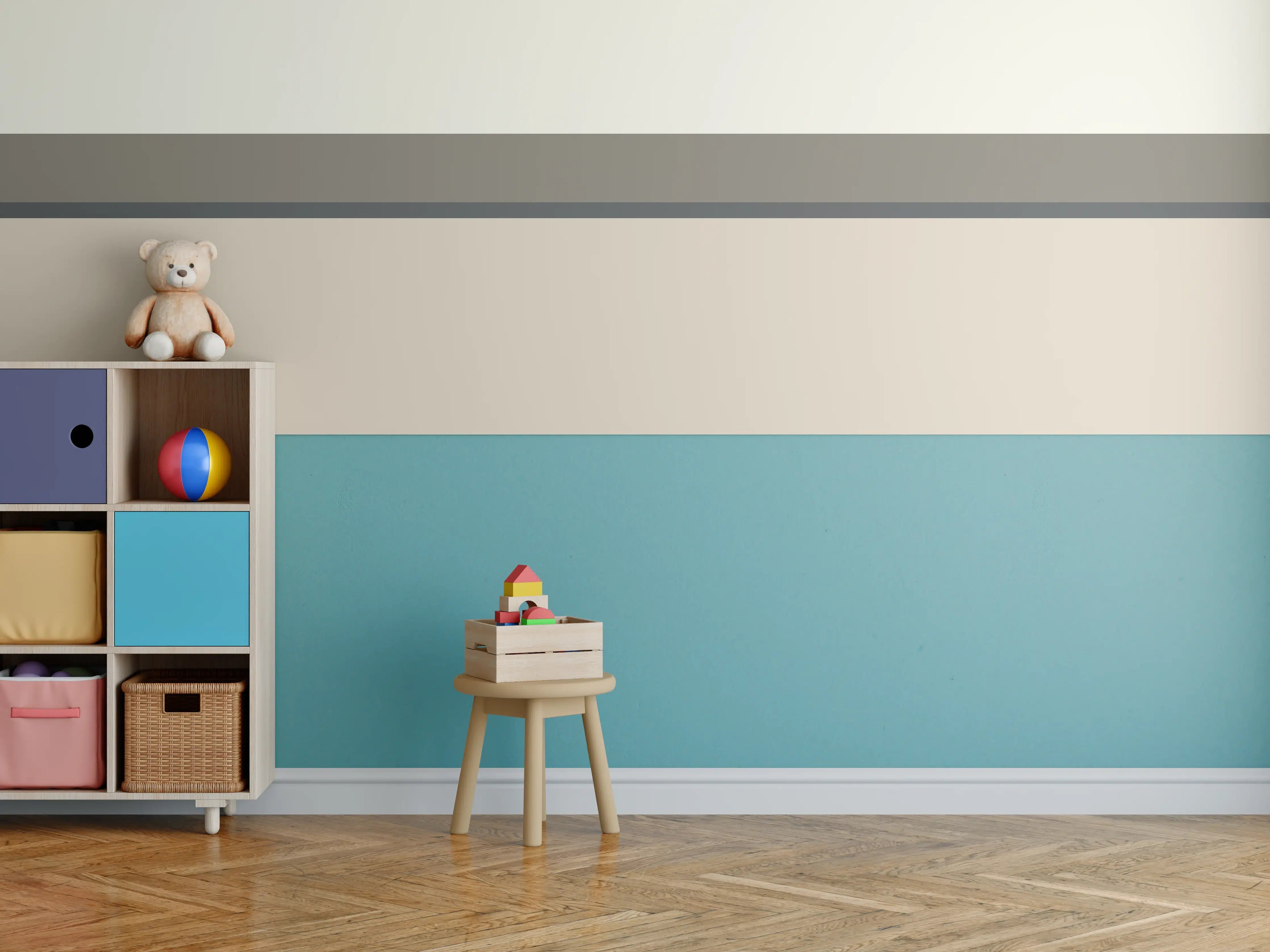Kinderzimmer Wandgestaltung - The Nudes - Horizontal - Toffee