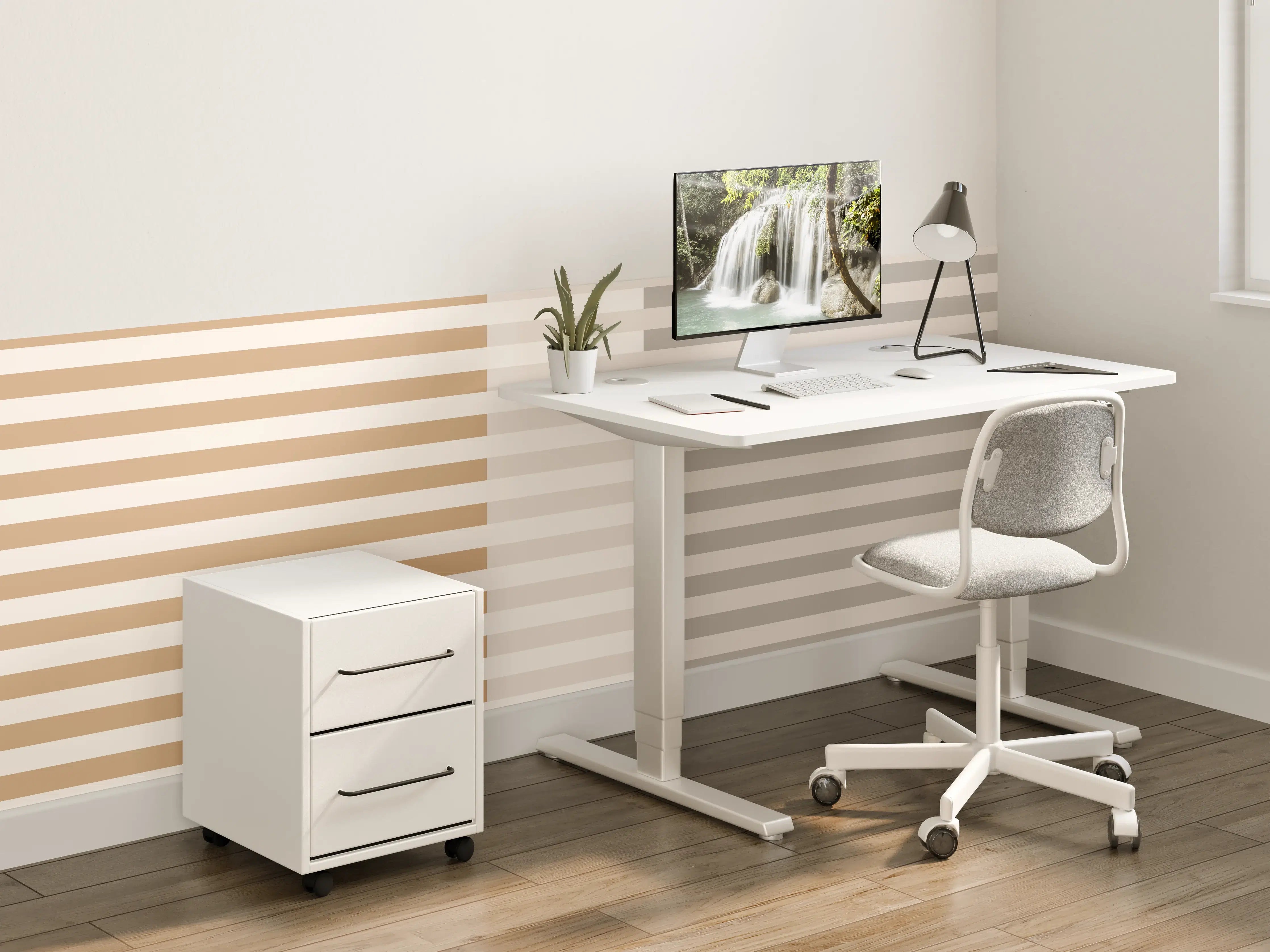 Kinderzimmer Wandgestaltung - The Nudes - Multy Stripes - Caramel