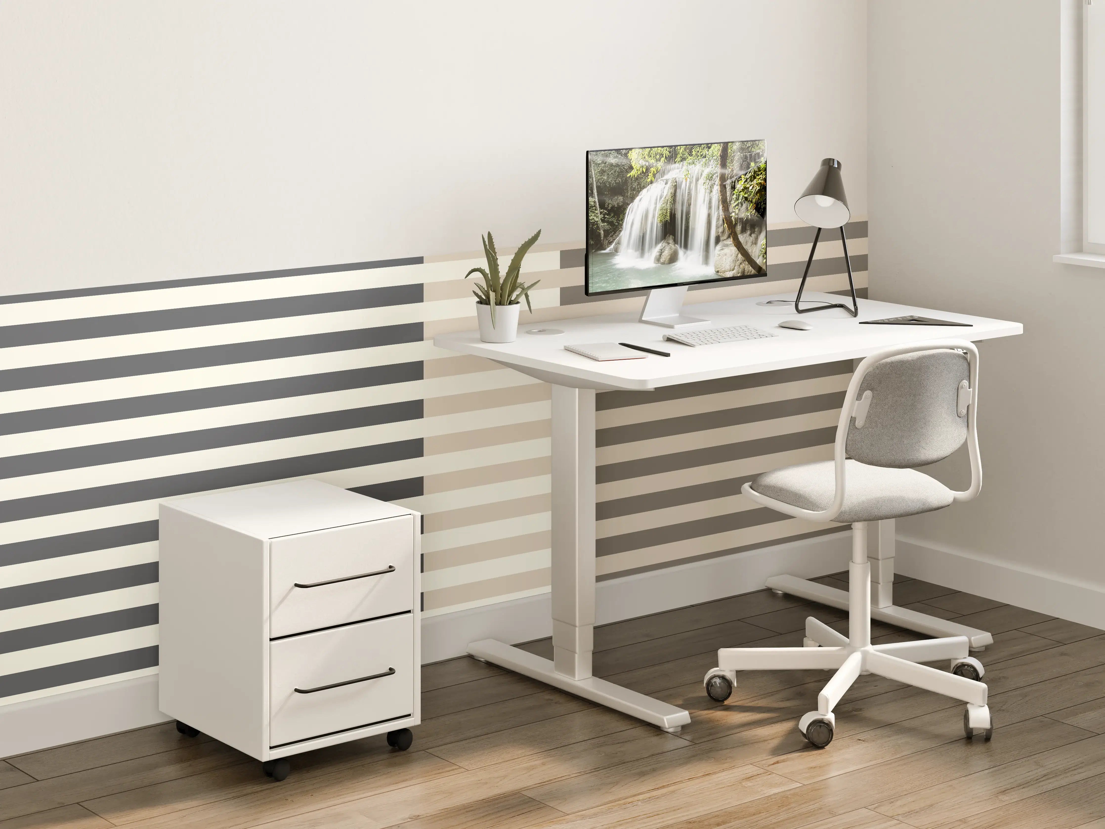 Kinderzimmer Wandgestaltung - The Nudes - Multy Stripes - Toffee