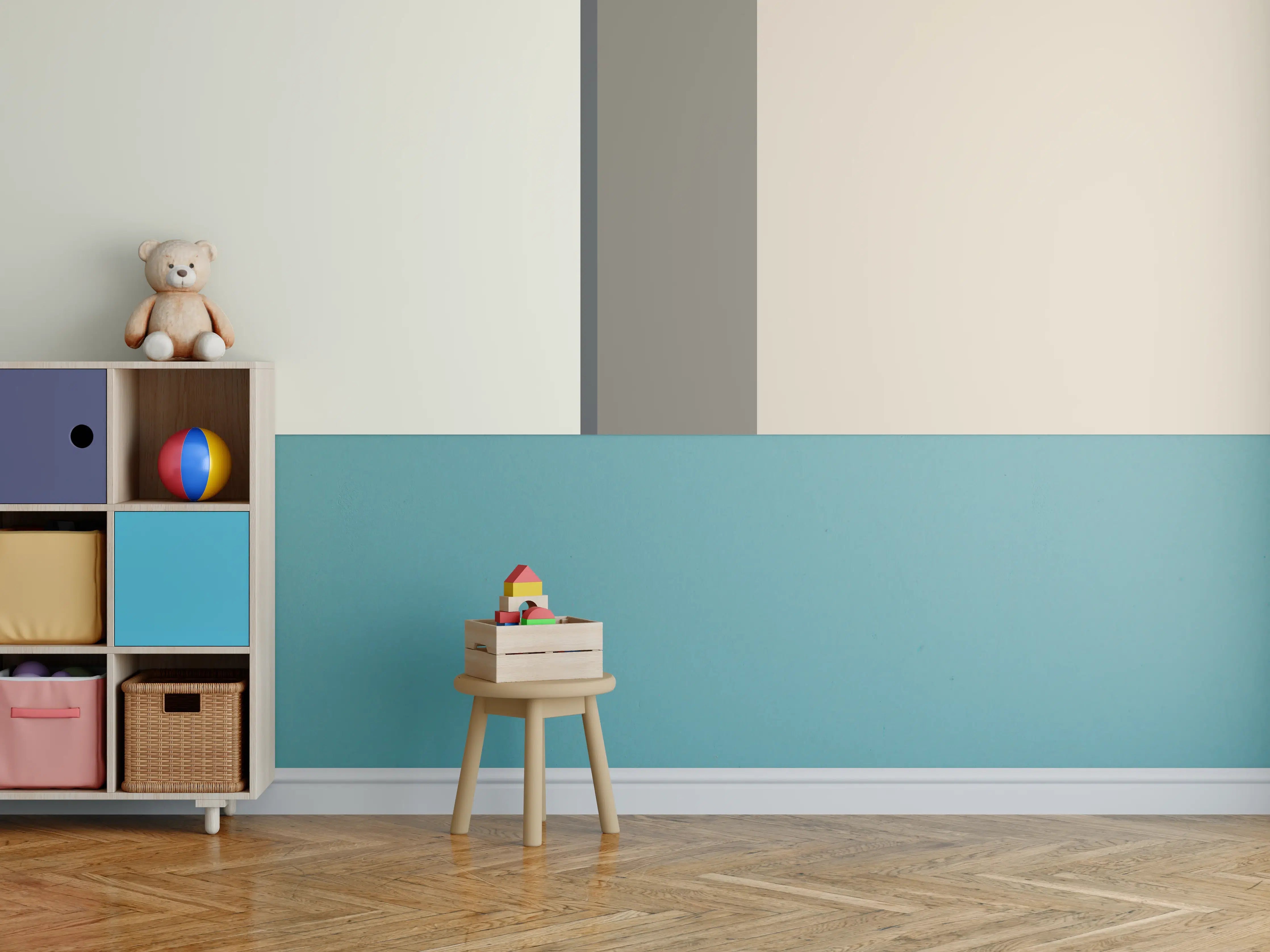 Kinderzimmer Wandgestaltung - The Nudes - Vertikal - Toffee