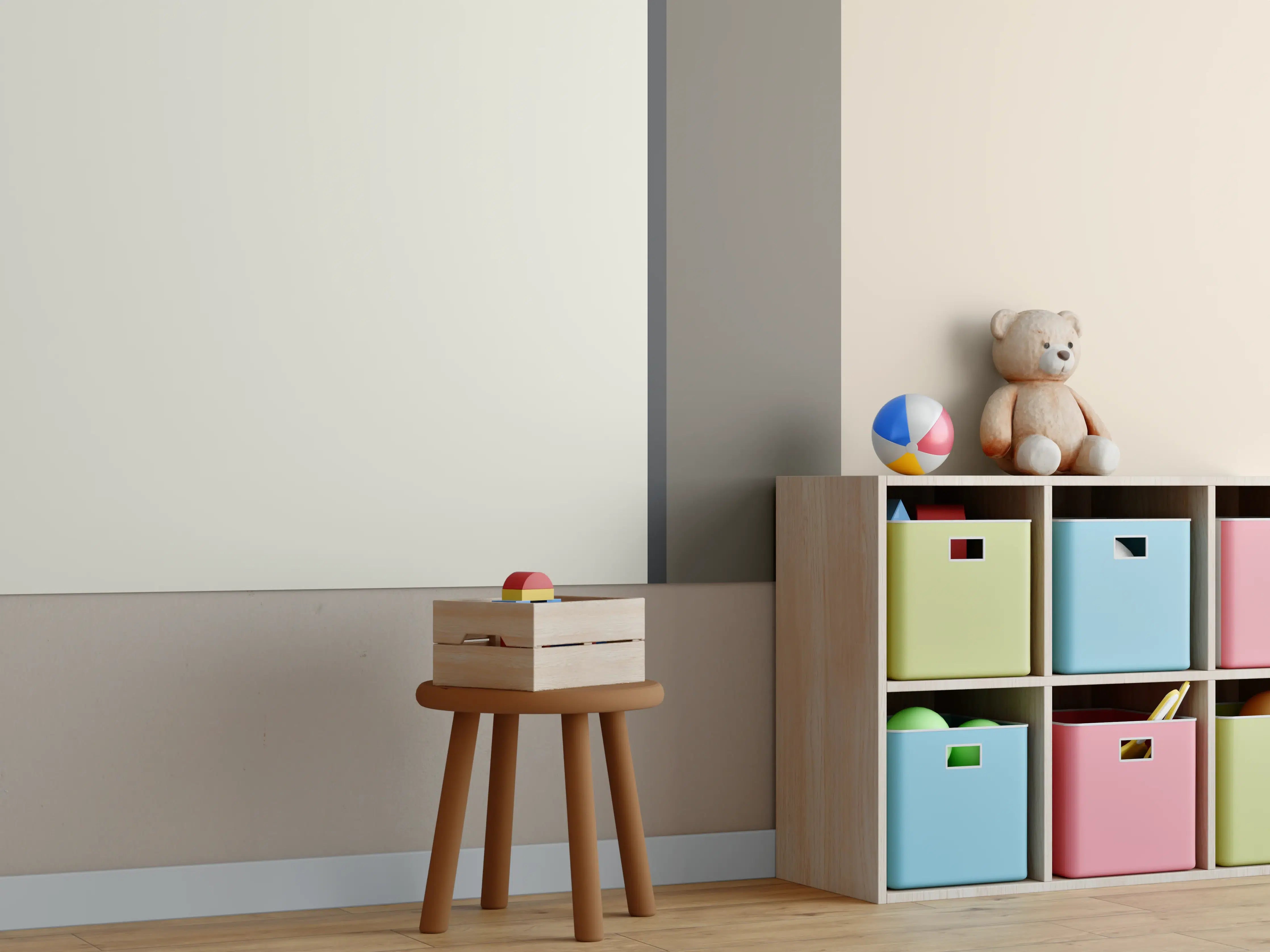 Kinderzimmer Wandgestaltung - The Nudes - Vertikal - Toffee