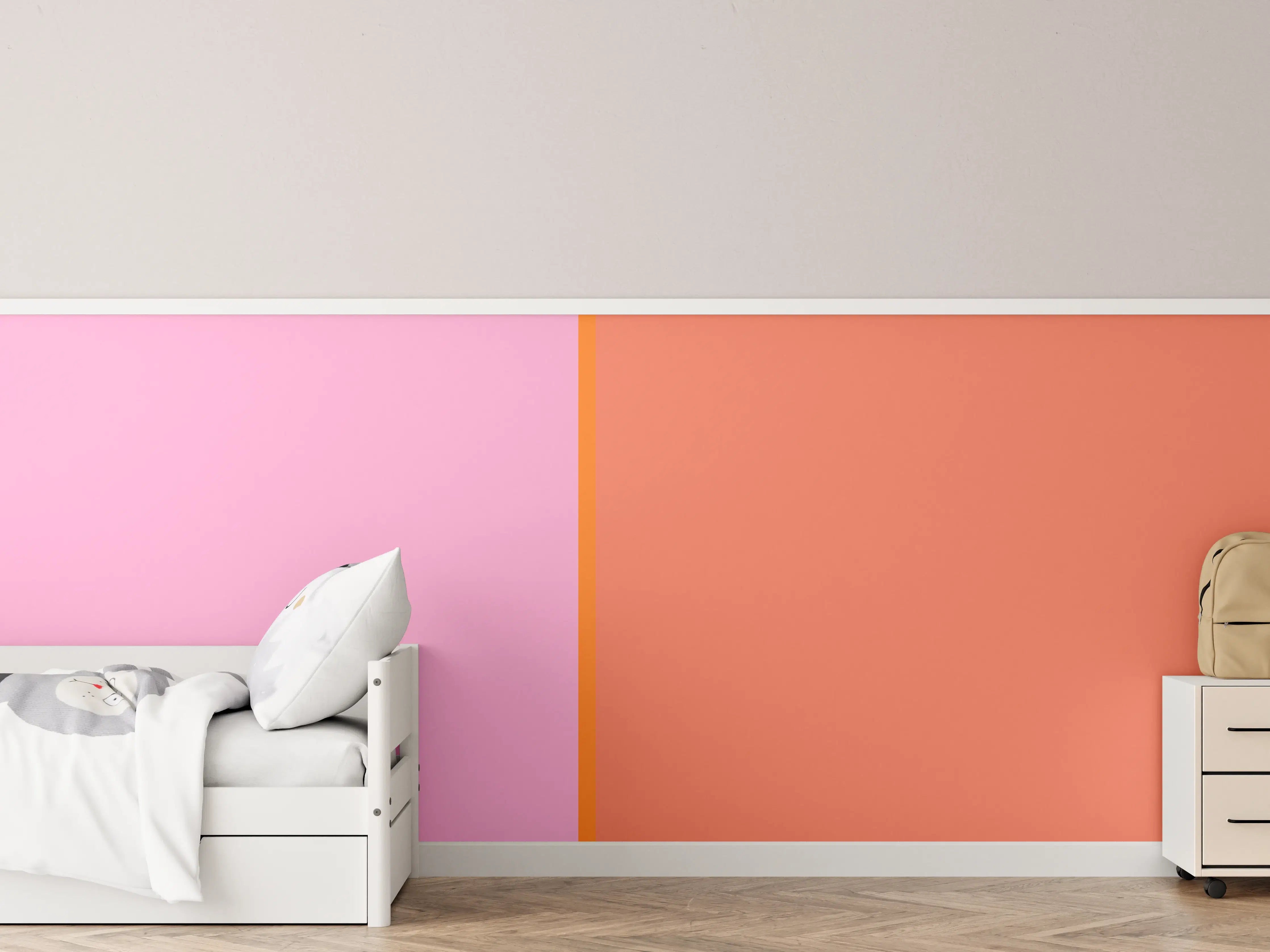 Kinderzimmer Wandgestaltung - The Oranges - Easy Vertical - Coral