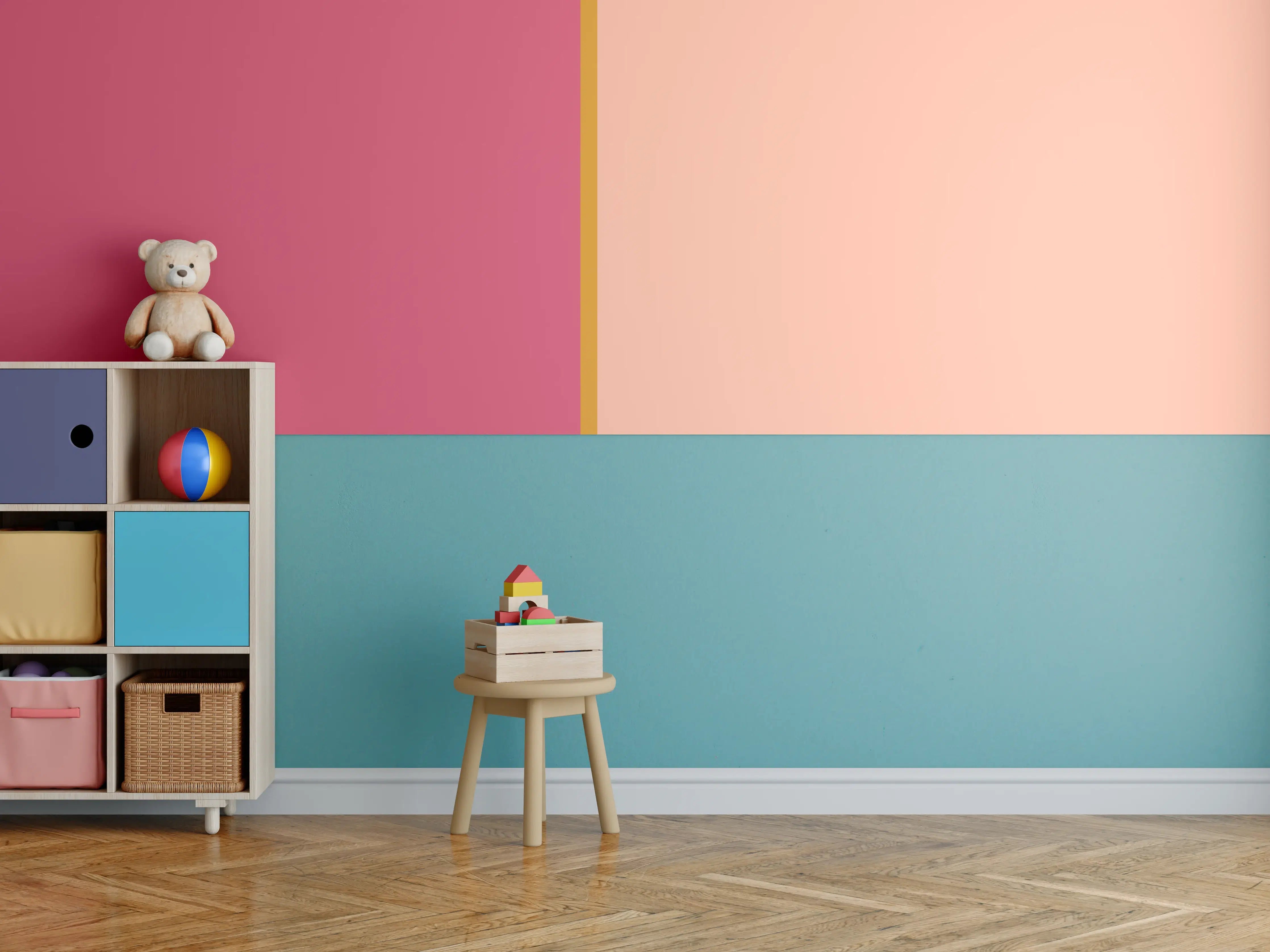 Kinderzimmer Wandgestaltung - The Oranges - Easy Vertical - Cotton Candy