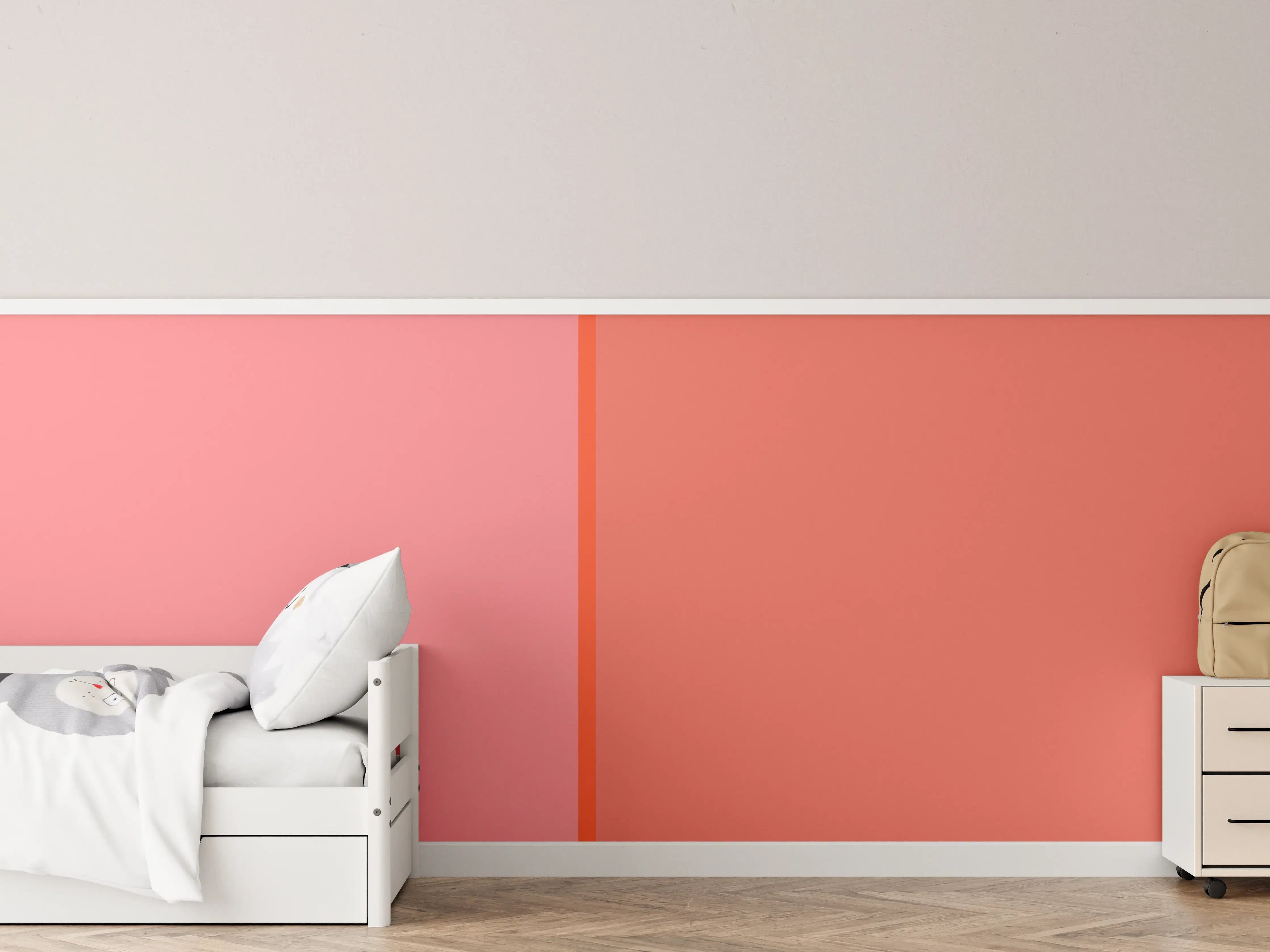 Kinderzimmer Wandgestaltung - The Oranges - Easy Vertical - Salmon