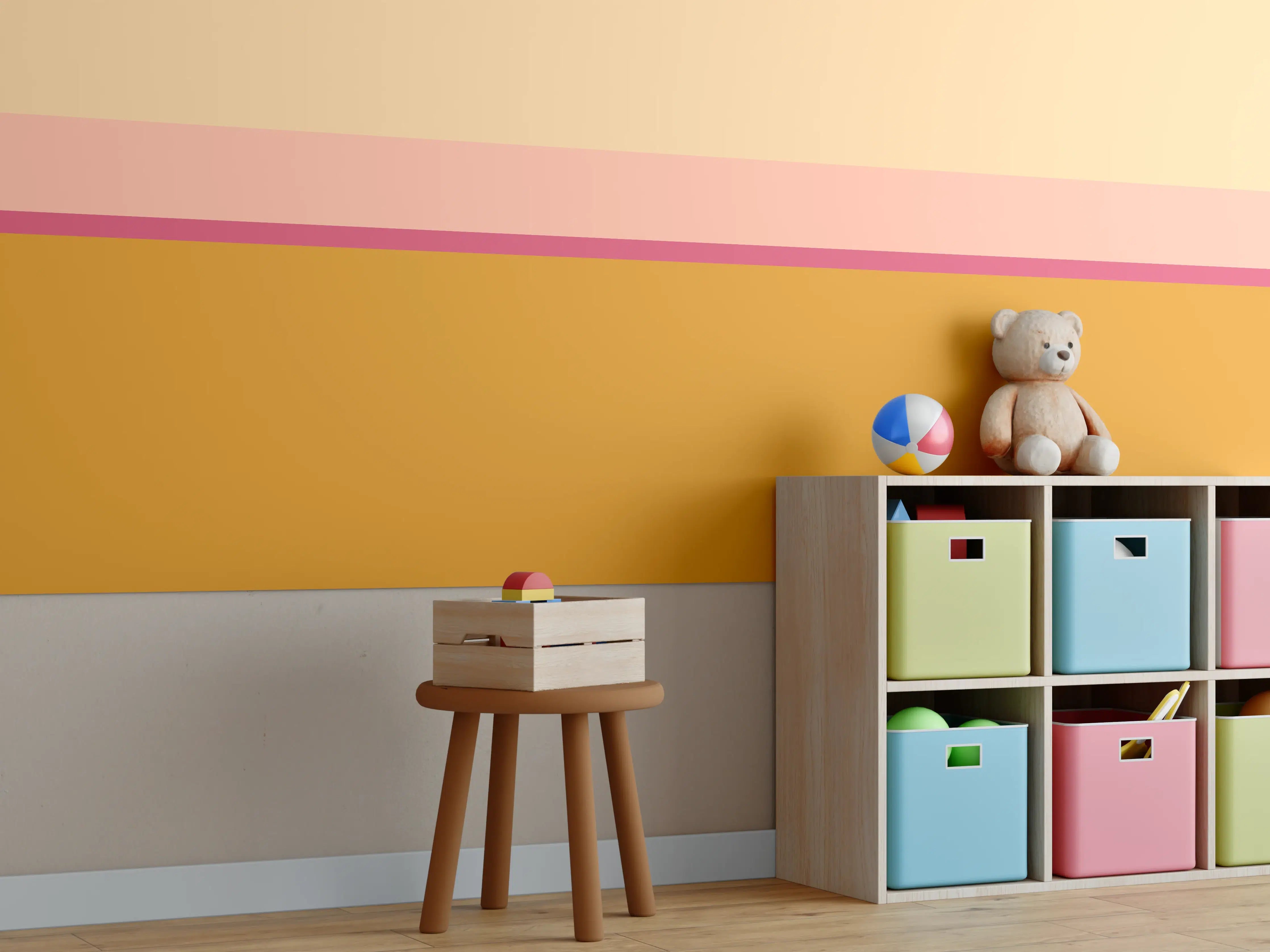 Kinderzimmer Wandgestaltung - The Oranges - Horizontal - Cotton Candy