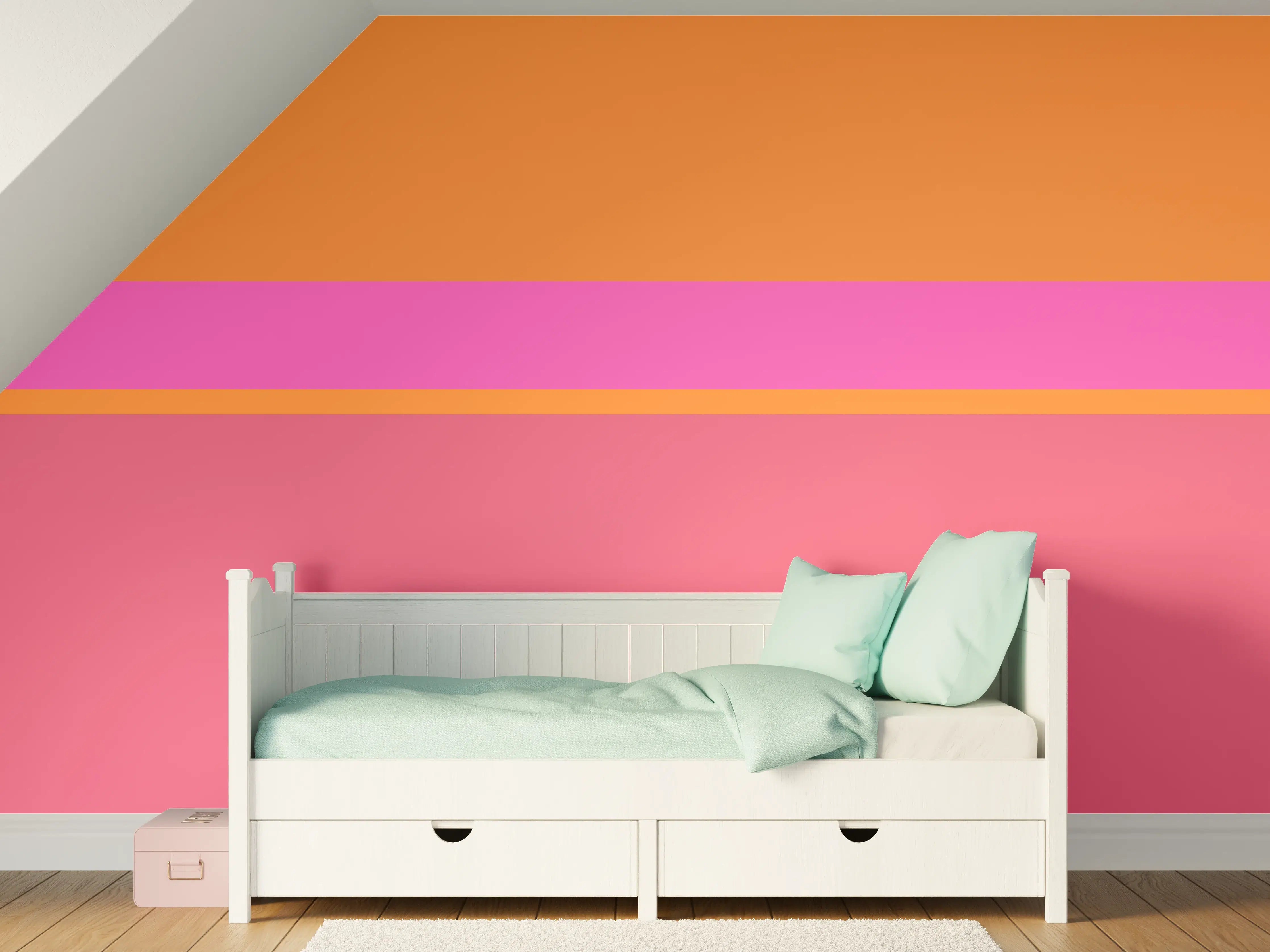 Kinderzimmer Wandgestaltung - The Oranges - Horizontal - Fuchsia
