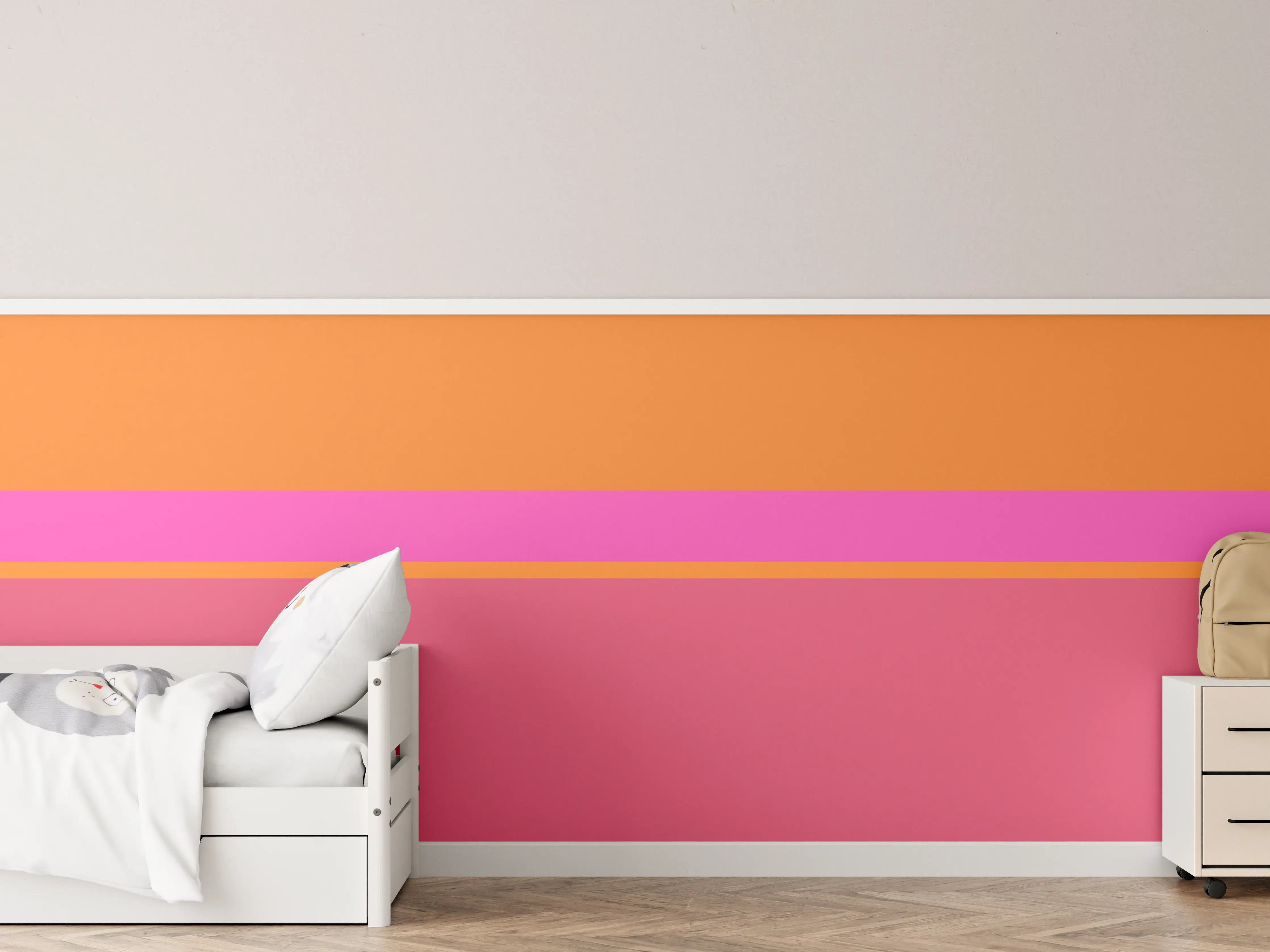 Kinderzimmer Wandgestaltung - The Oranges - Horizontal - Fuchsia