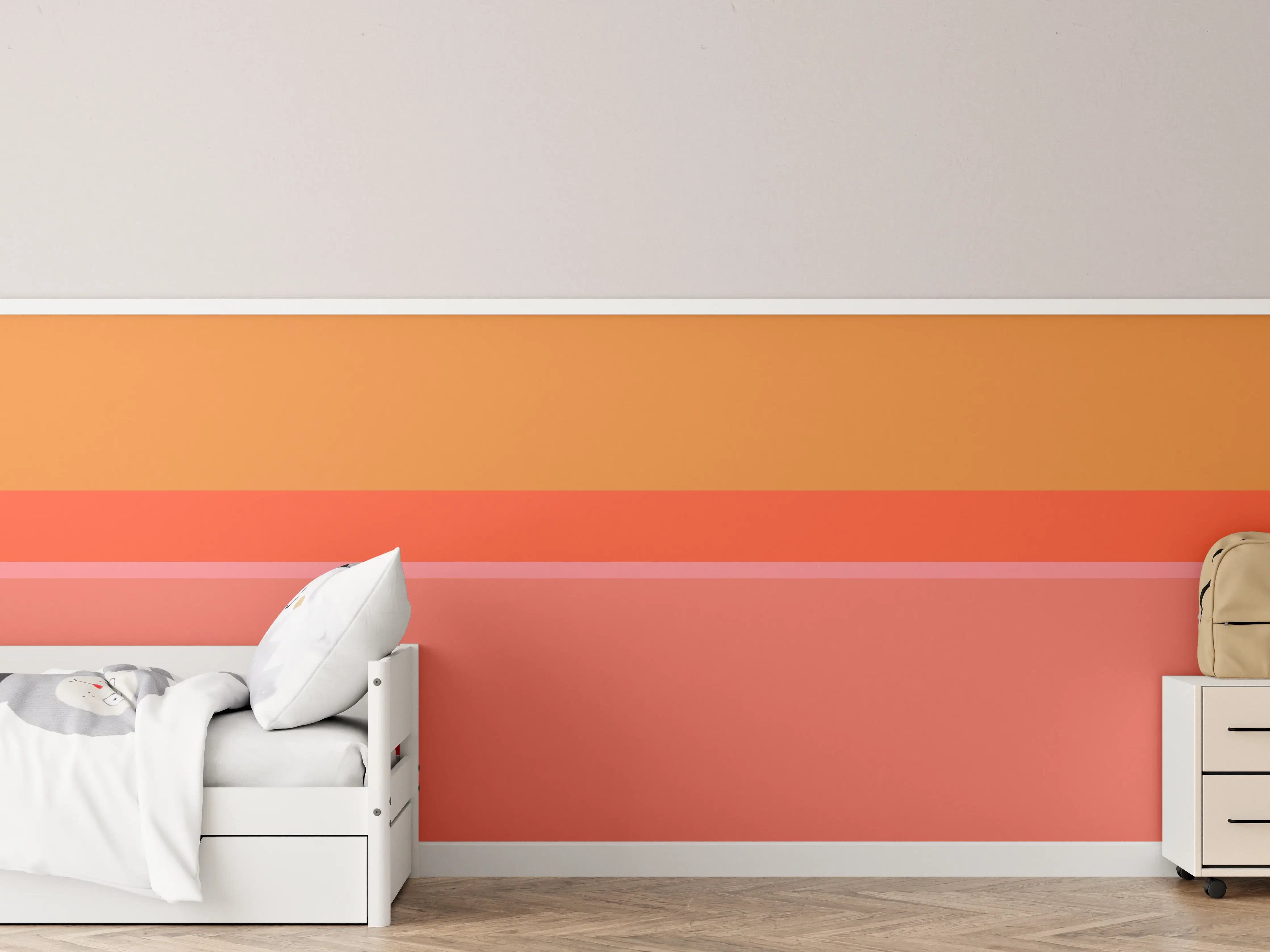 Kinderzimmer Wandgestaltung - The Oranges - Horizontal - Salmon
