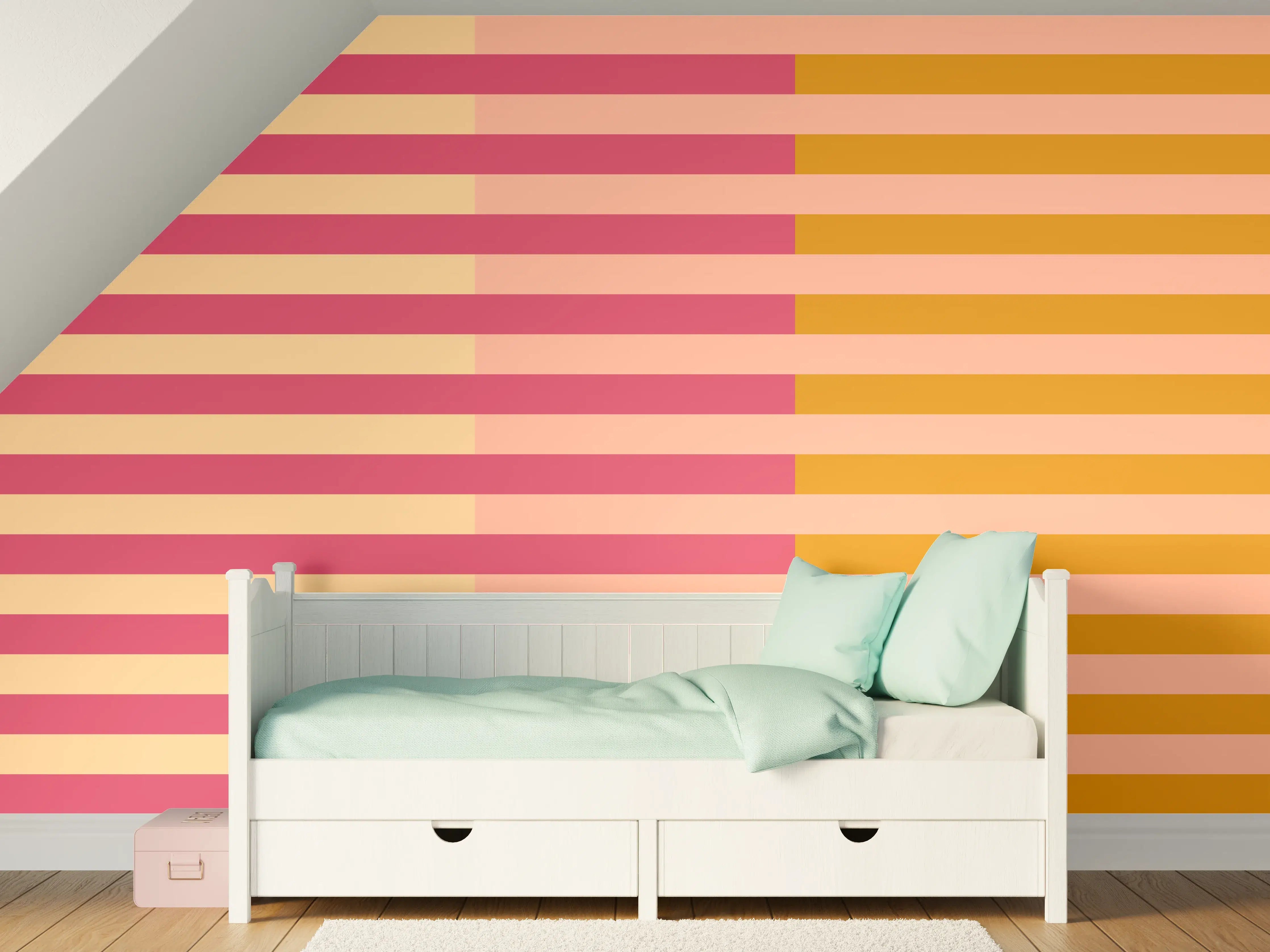 Kinderzimmer Wandgestaltung - The Oranges - Multy Stripes - Cotton Candy