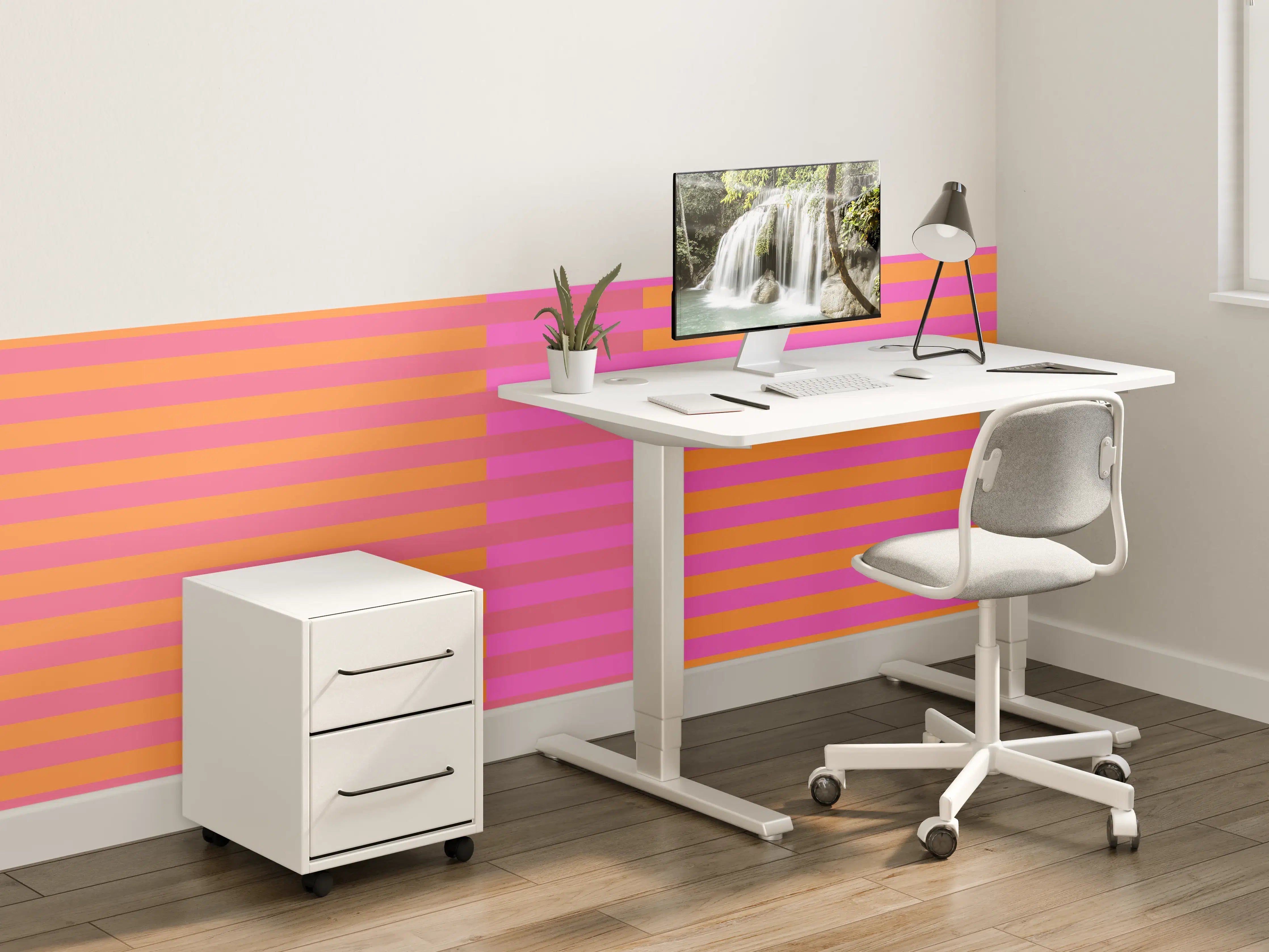 Kinderzimmer Wandgestaltung - The Oranges - Multy Stripes - Fuchsia