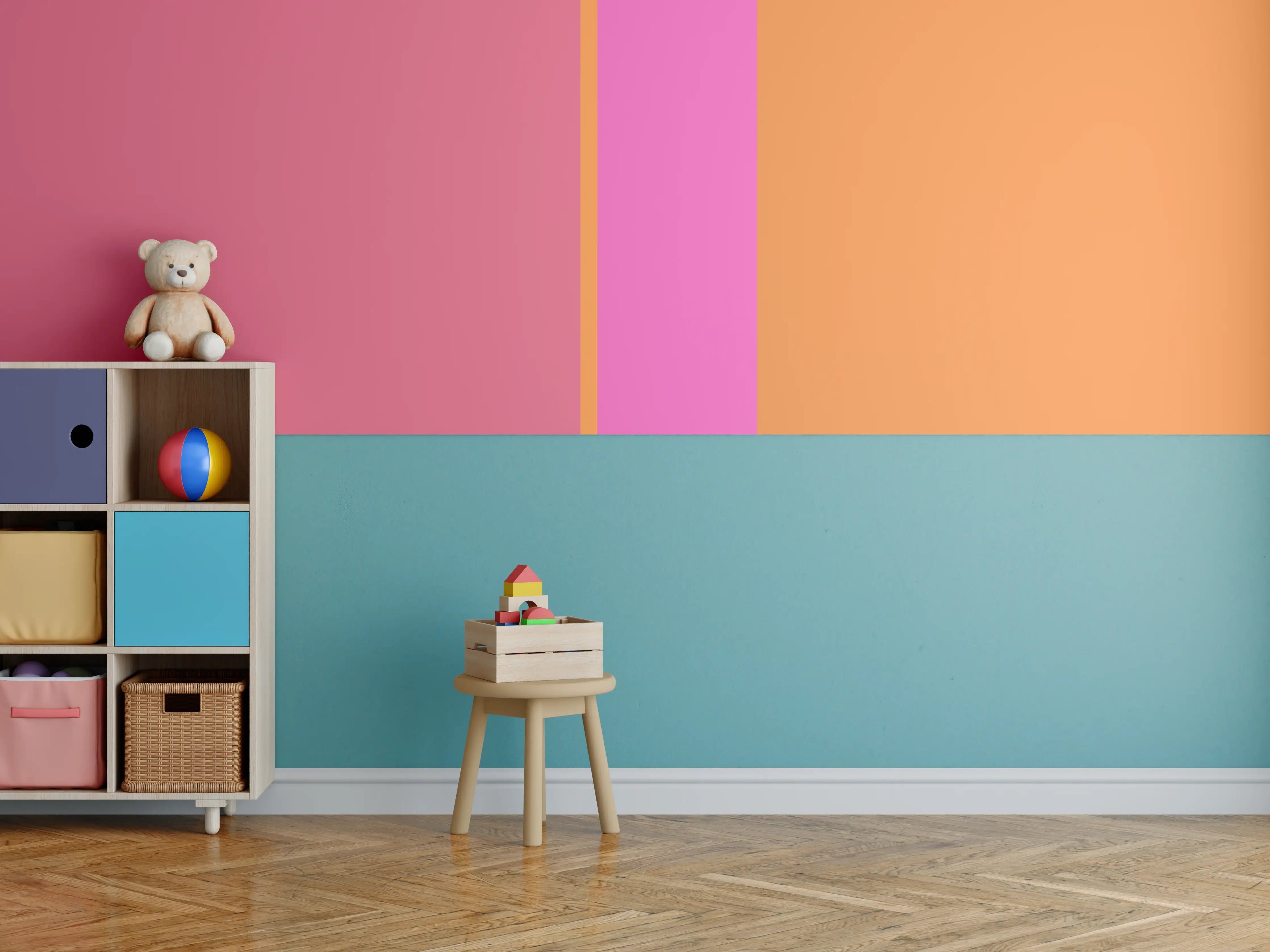Kinderzimmer Wandgestaltung - The Oranges - Vertical - Fuchsia