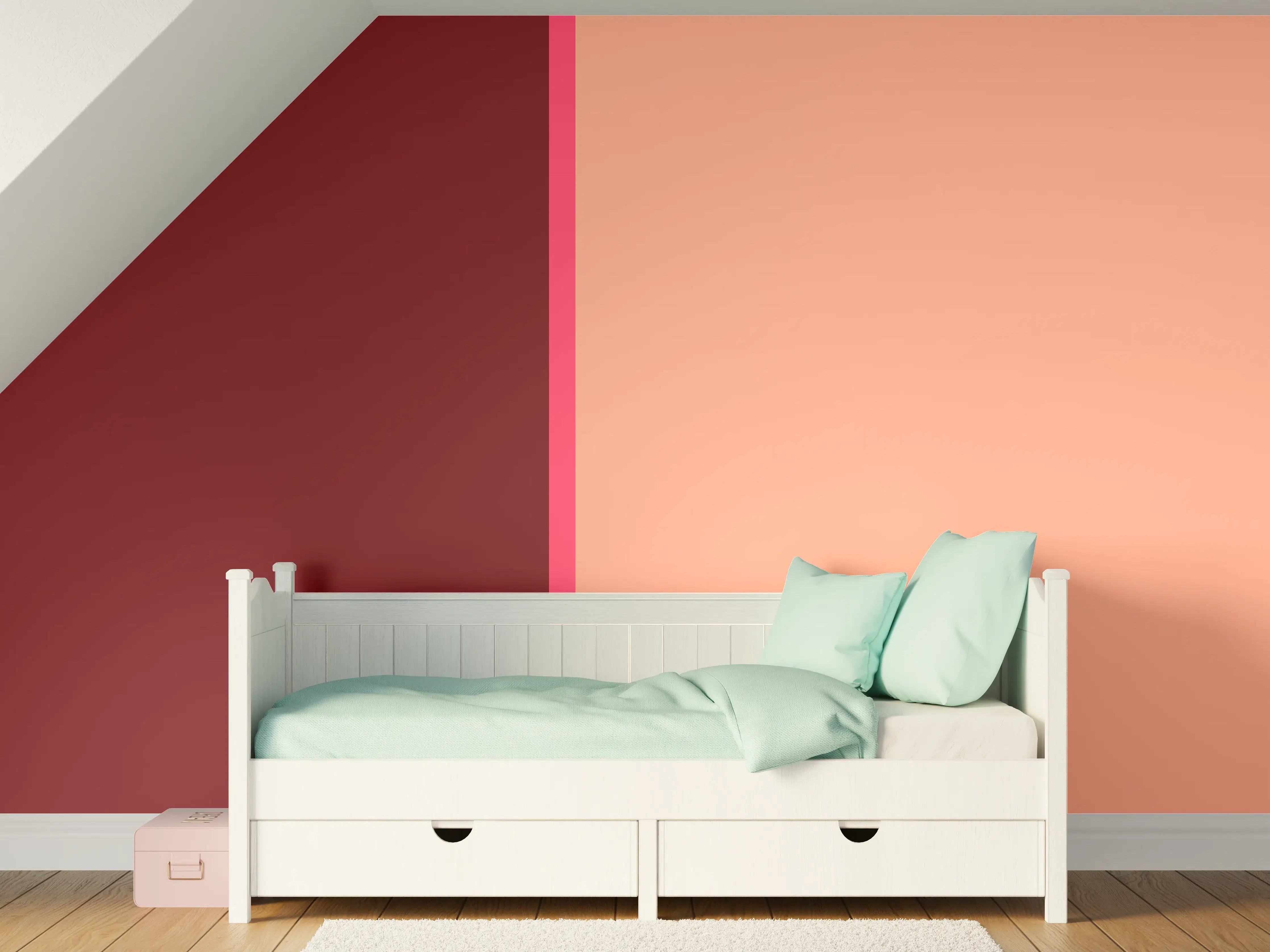 Kinderzimmer Wandgestaltung - The Reds - Easy Vertikal - Cherry