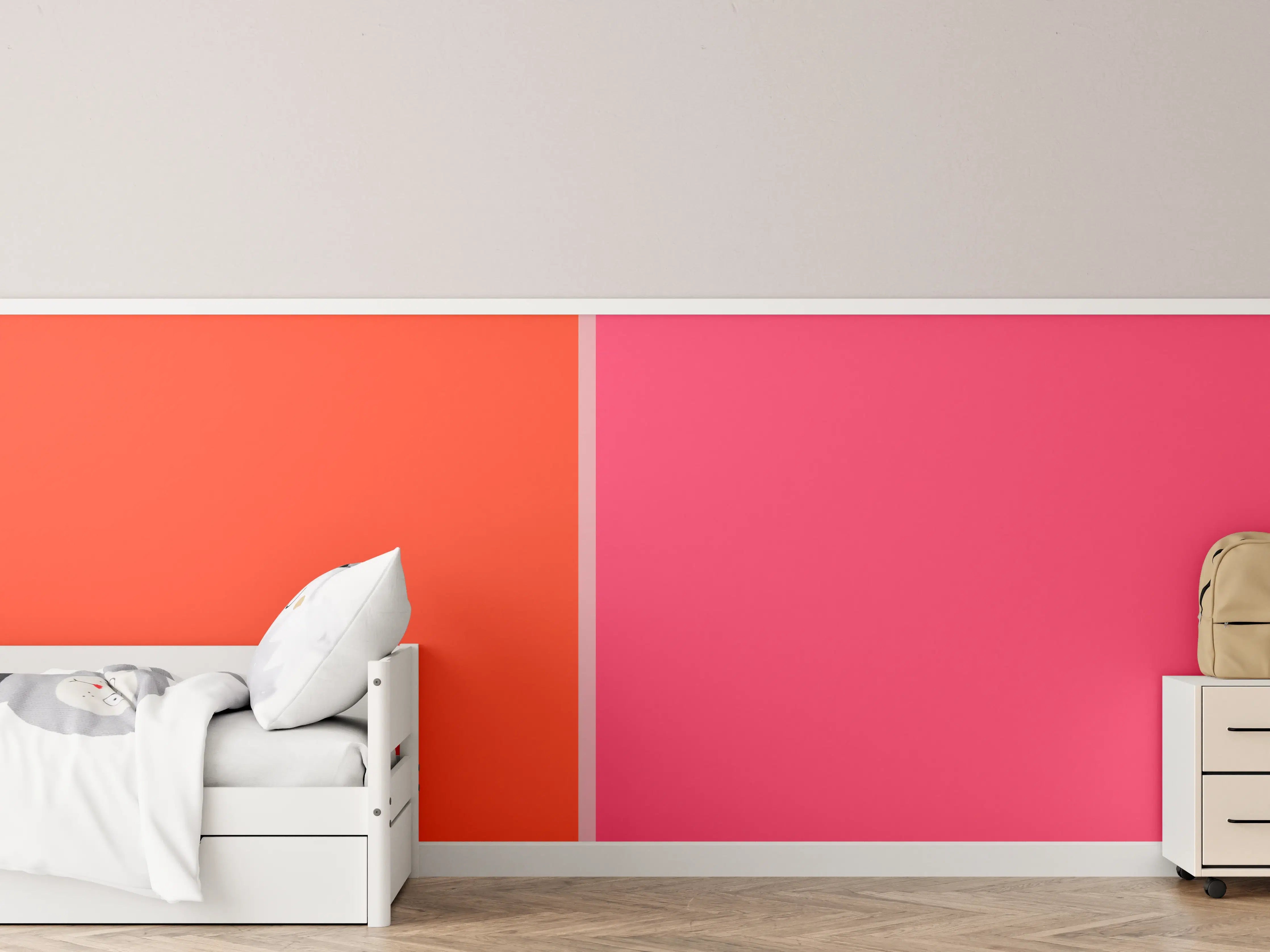 Kinderzimmer Wandgestaltung - The Reds - Easy Vertikal - Strawberry