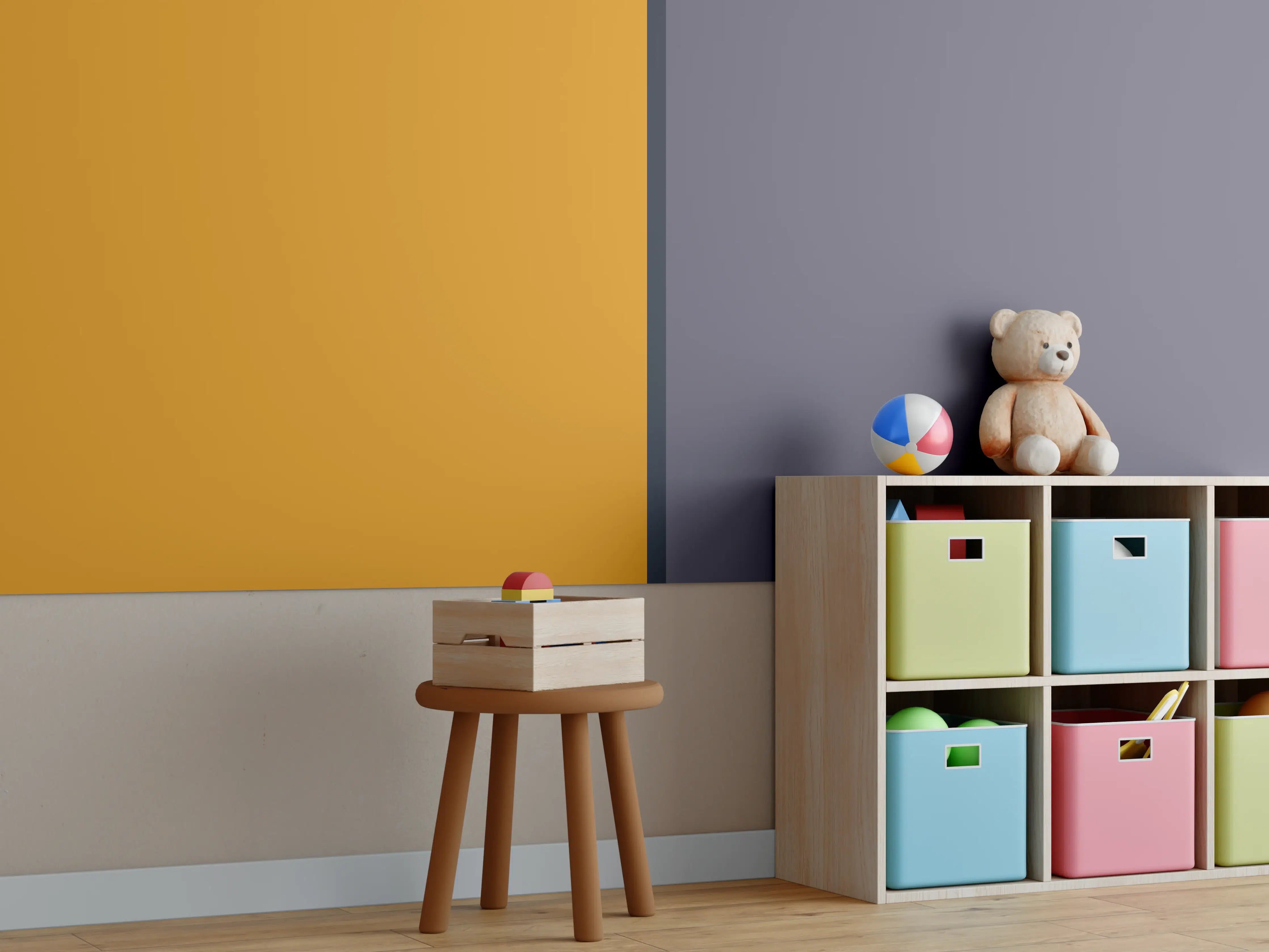 Kinderzimmer Wandgestaltung - The Retros - Easy Vertikal - Cersai