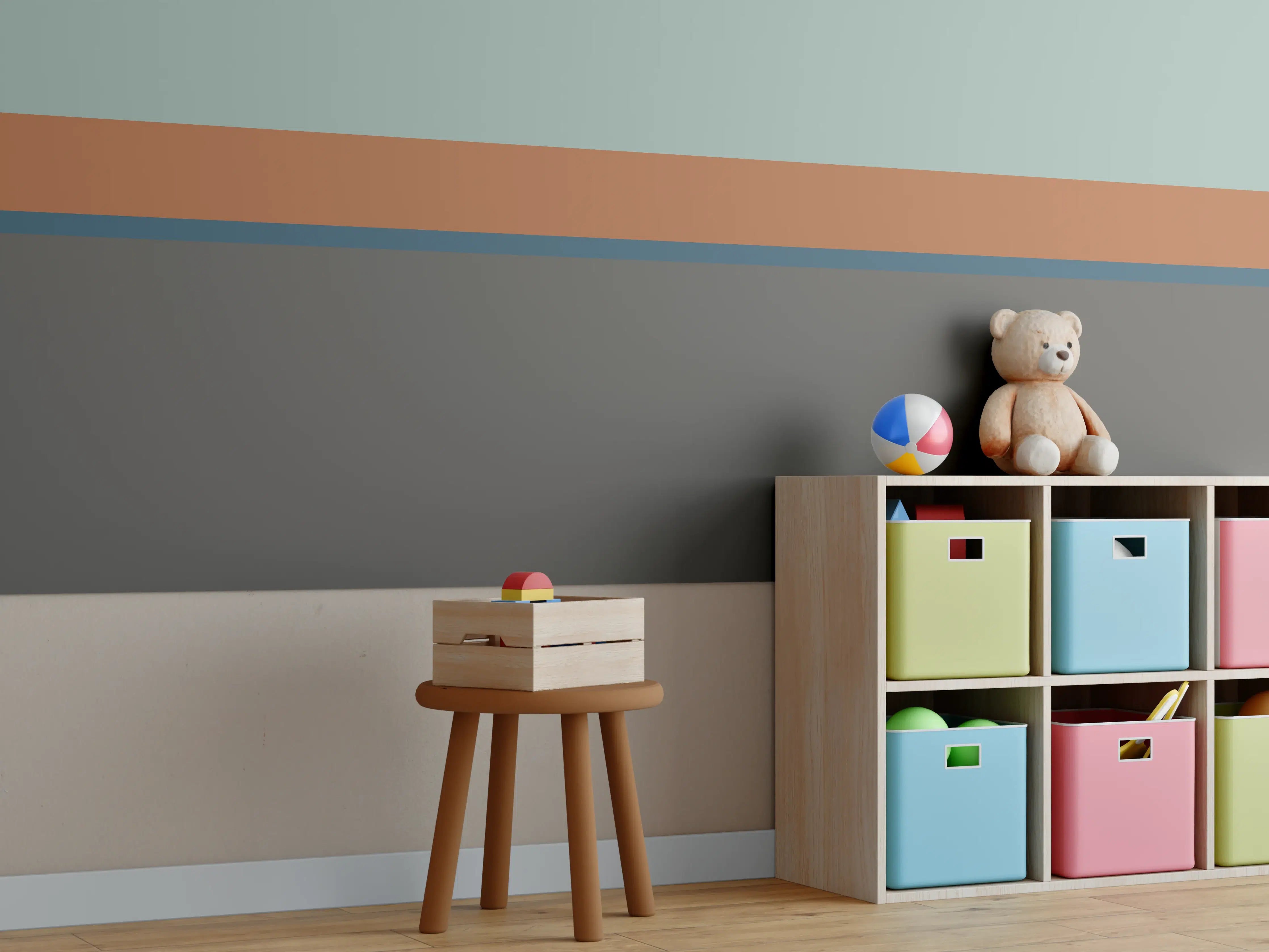Kinderzimmer Wandgestaltung - The Retros - Horizontal - Jon