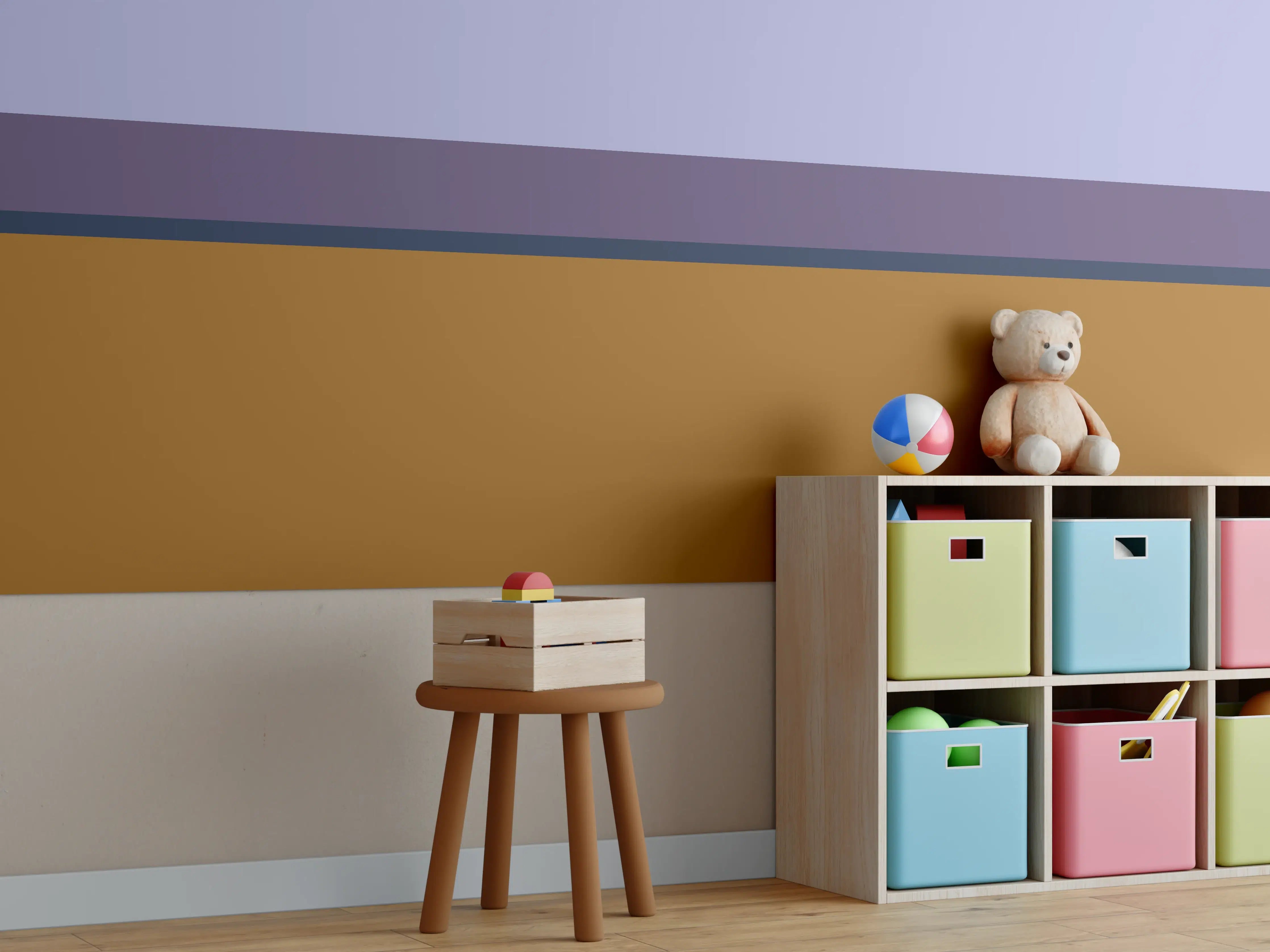 Kinderzimmer Wandgestaltung - The Retros - Horizontal - Tyrion