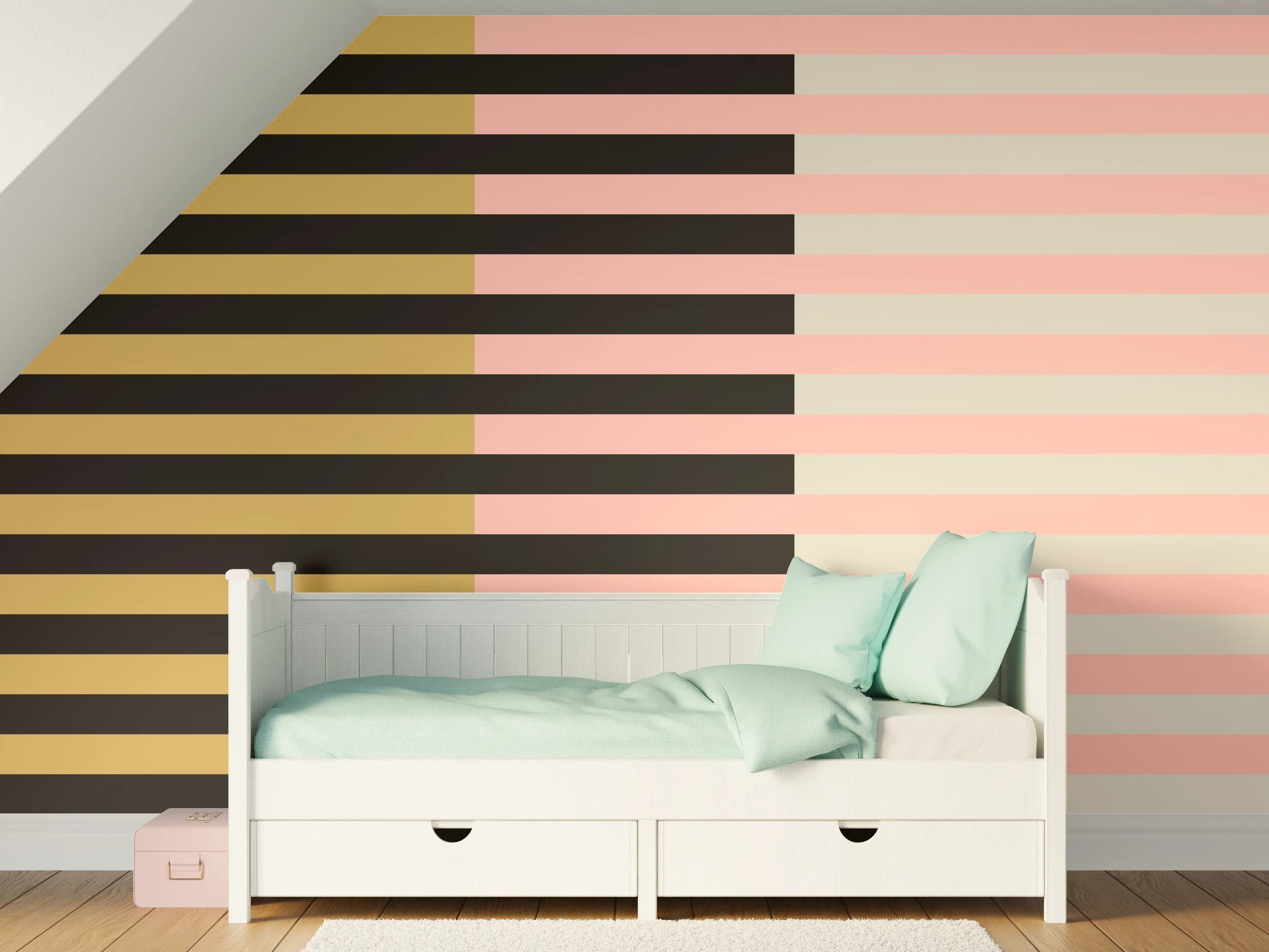 Kinderzimmer Wandgestaltung - The Retros - Multy Stripes - Daenerys