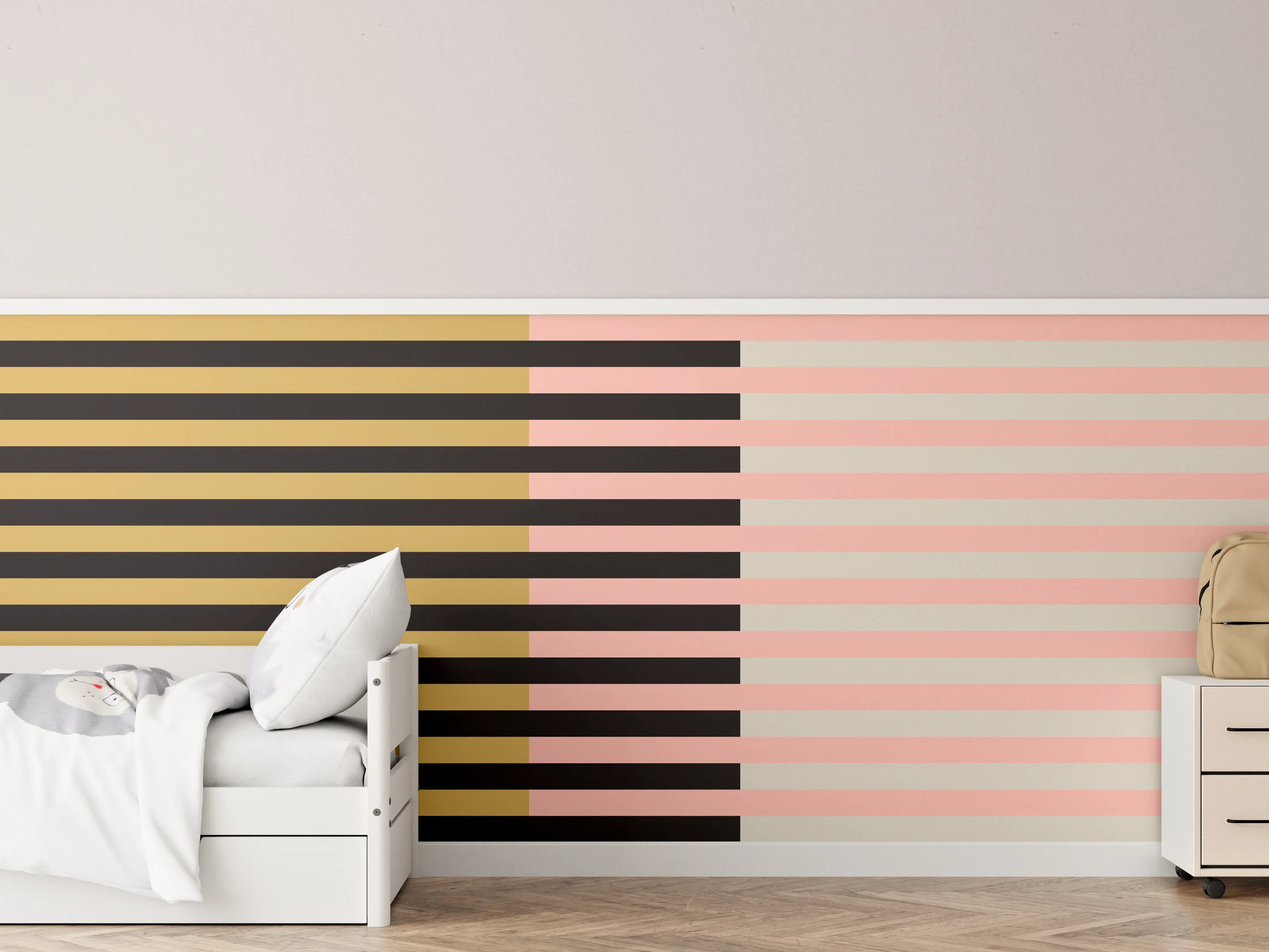 Kinderzimmer Wandgestaltung - The Retros - Multy Stripes - Daenerys
