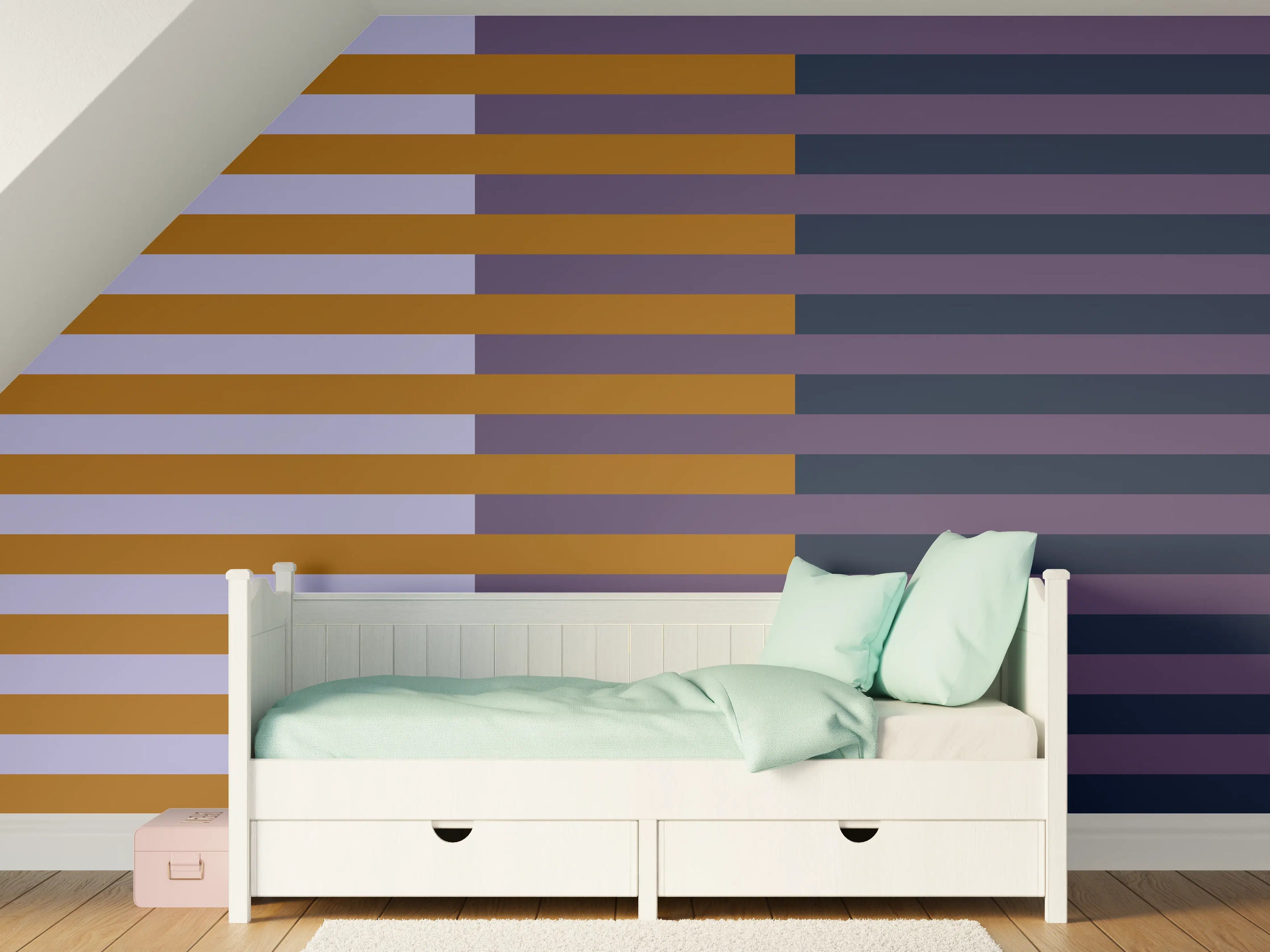 Kinderzimmer Wandgestaltung - The Retros - Multy Stripes - Tyrion