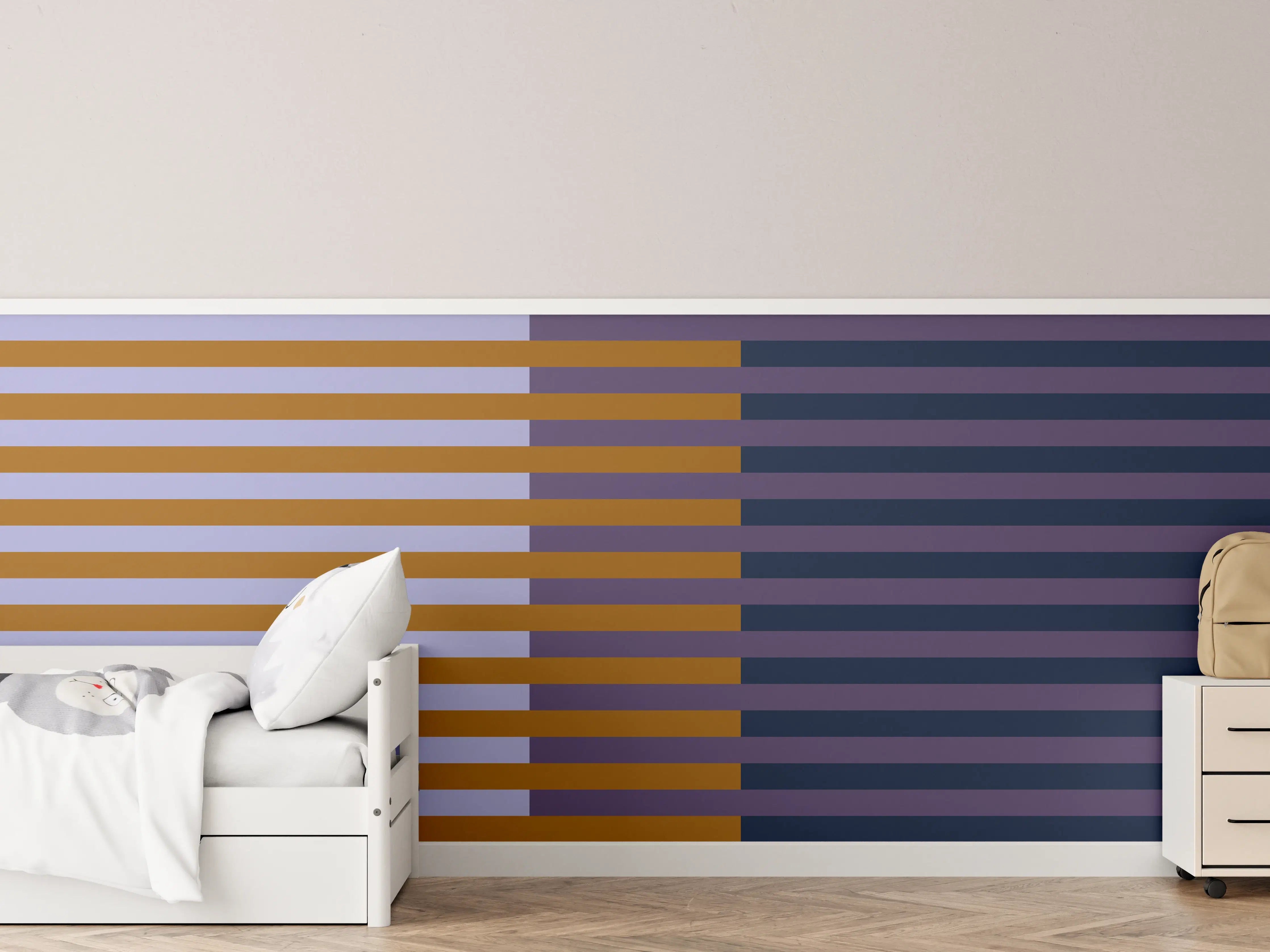Kinderzimmer Wandgestaltung - The Retros - Multy Stripes - Tyrion