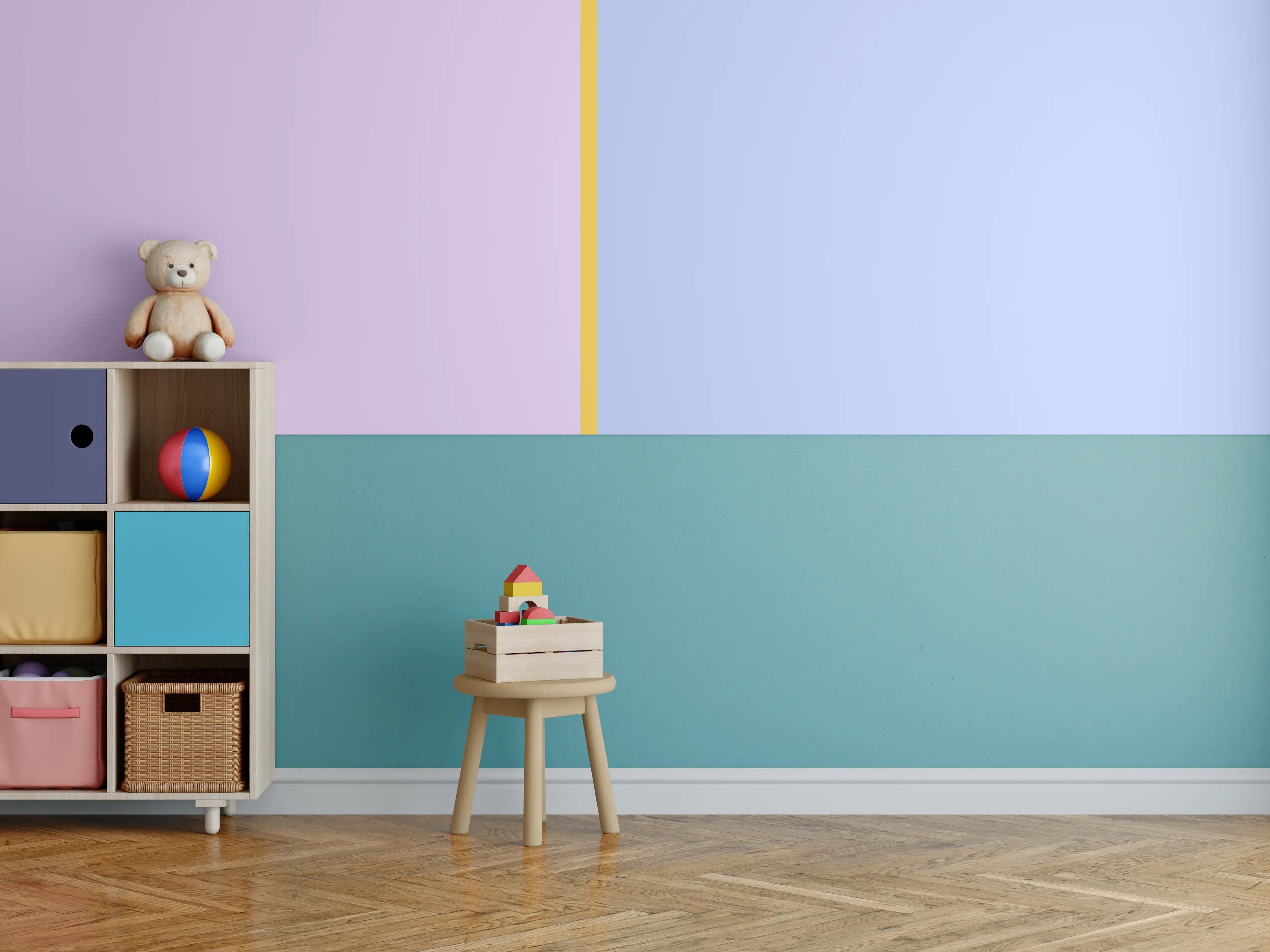 Kinderzimmer Wandgestaltung - The Springs - Easy Vertikal - Lilac