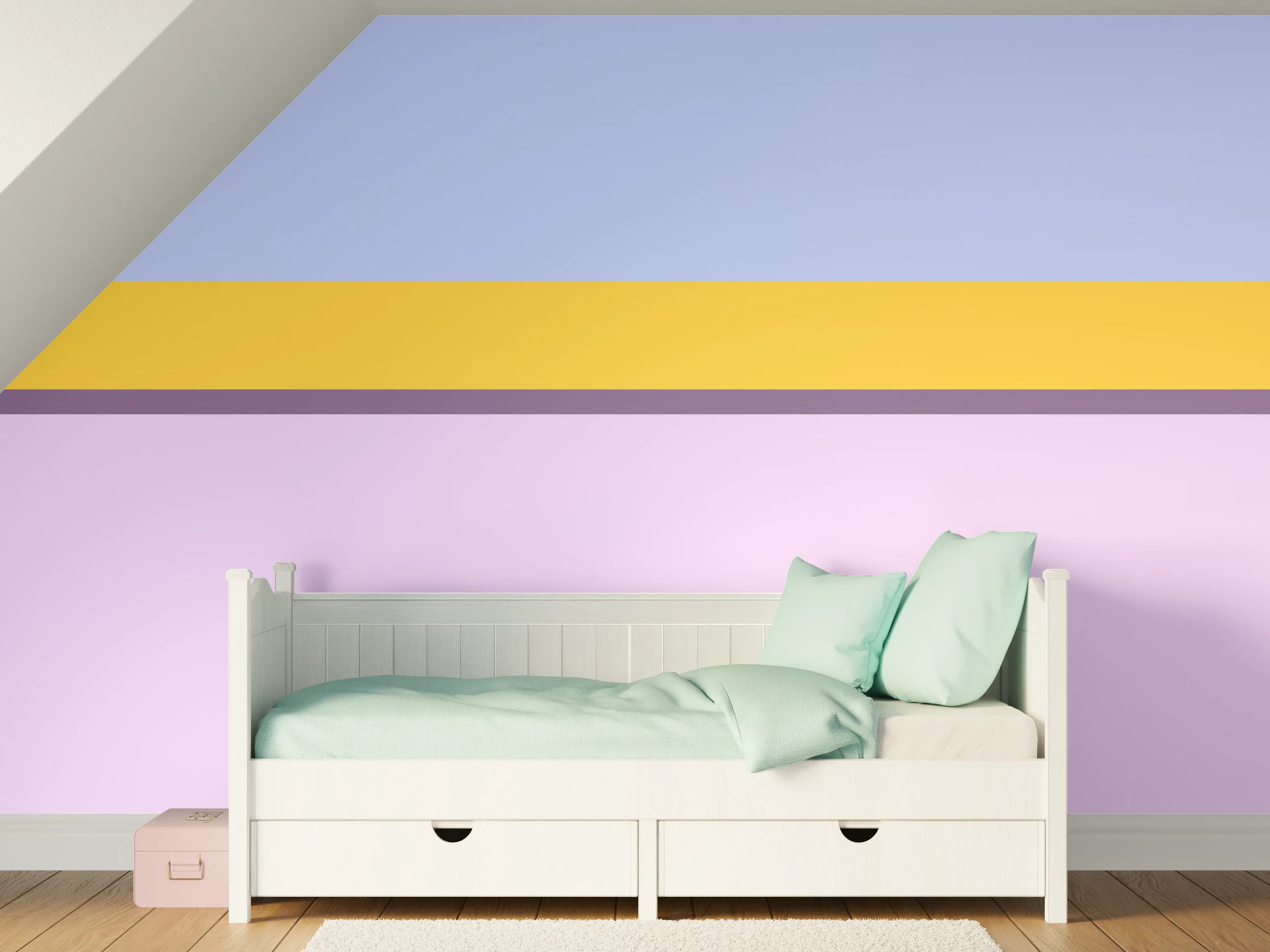 Kinderzimmer Wandgestaltung - The Springs - Horizontal - Lilac