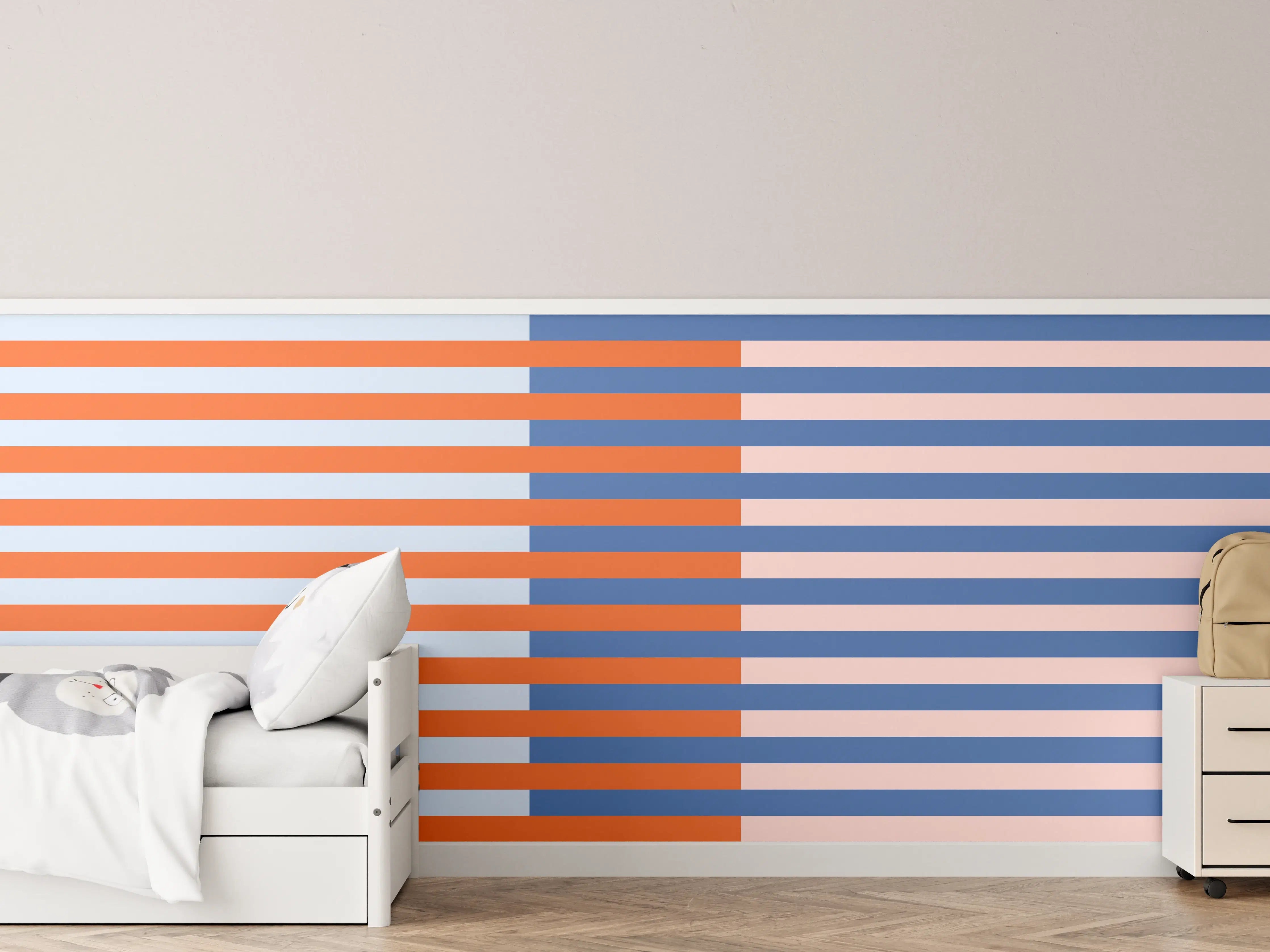Kinderzimmer Wandgestaltung - The Springs - Multy Stripes - Crocus