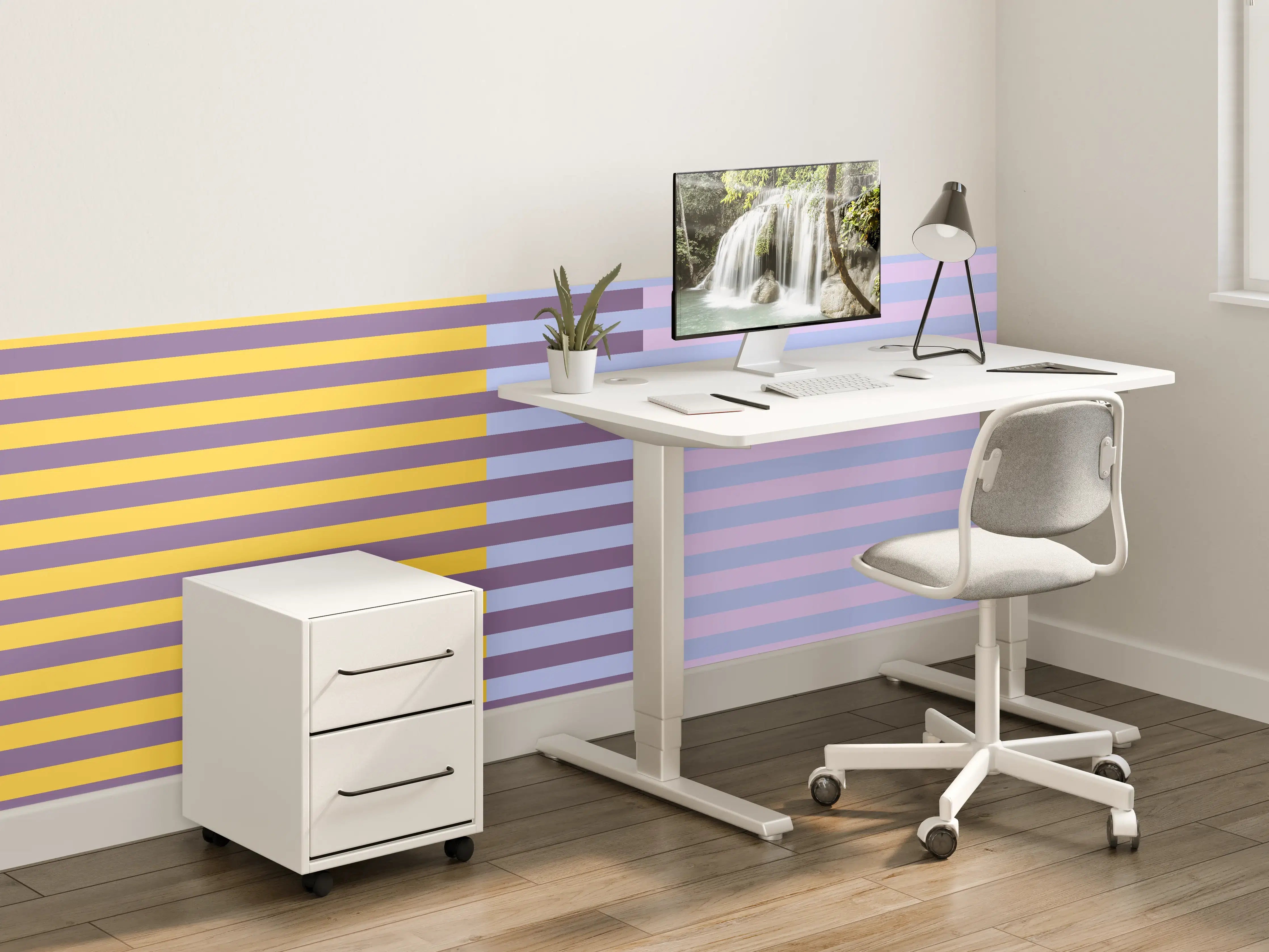 Kinderzimmer Wandgestaltung - The Springs - Multy Stripes - Lilac