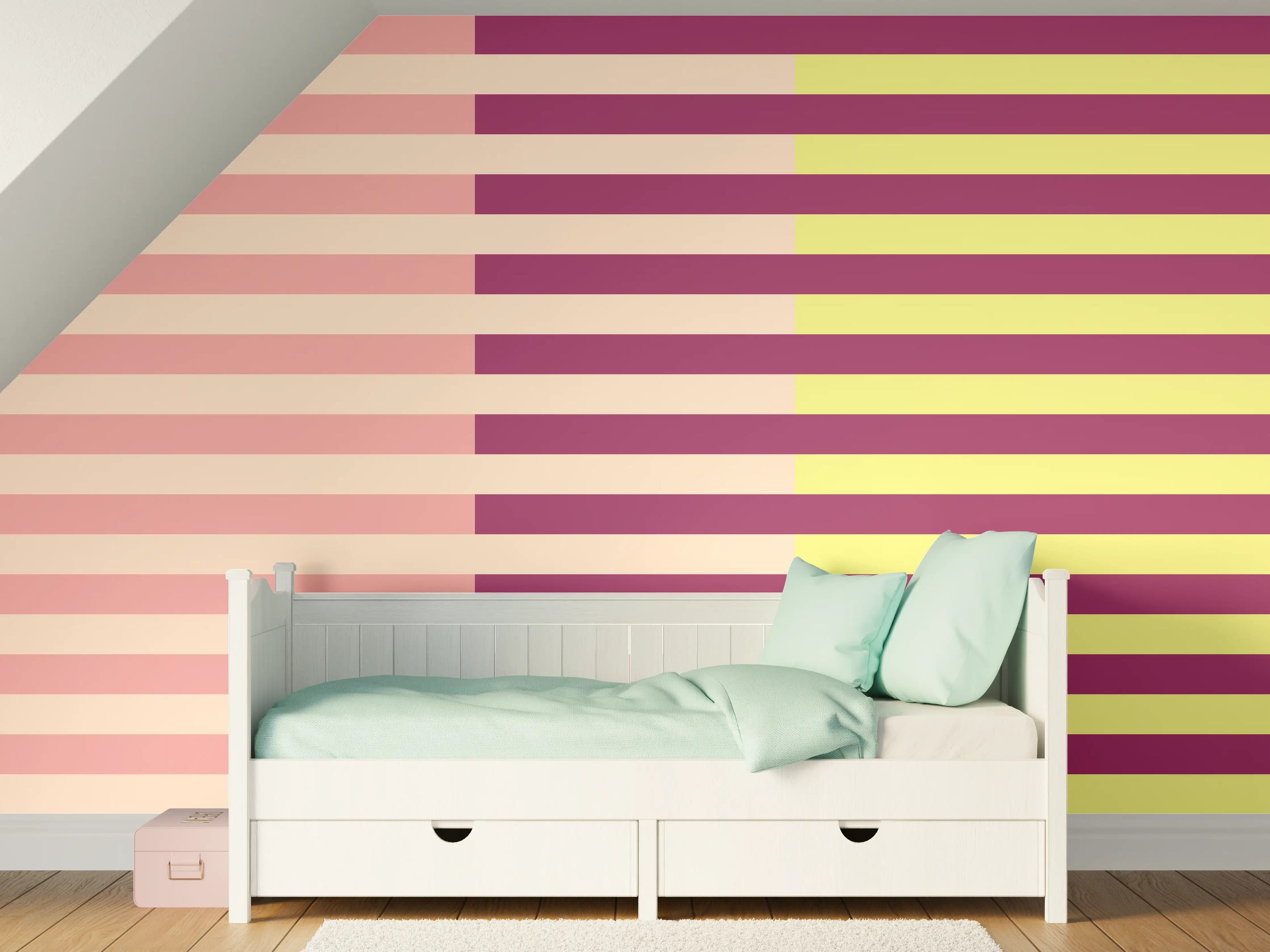 Kinderzimmer Wandgestaltung - The Springs - Multy Stripes - Tulip