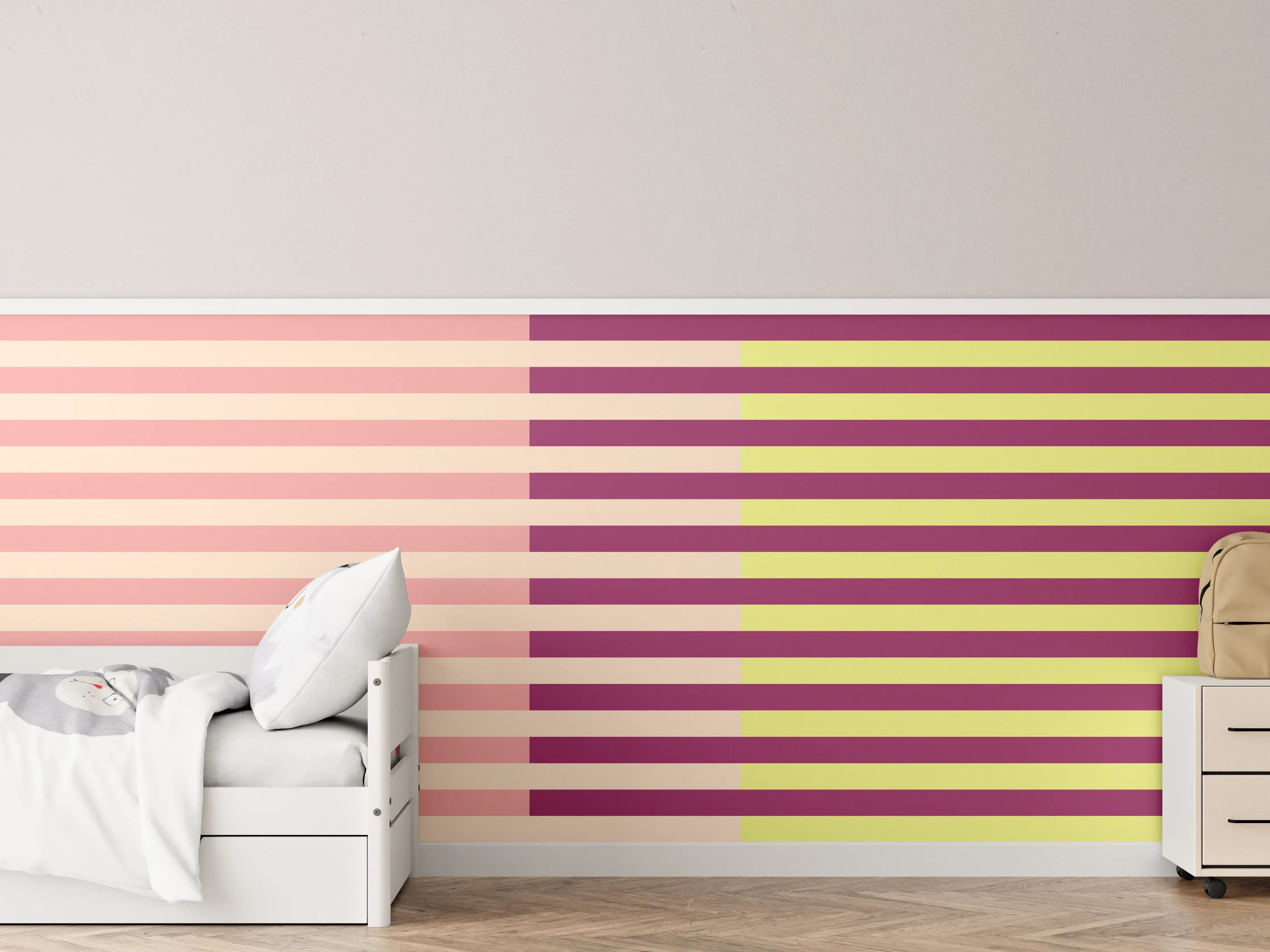 Kinderzimmer Wandgestaltung - The Springs - Multy Stripes - Tulip