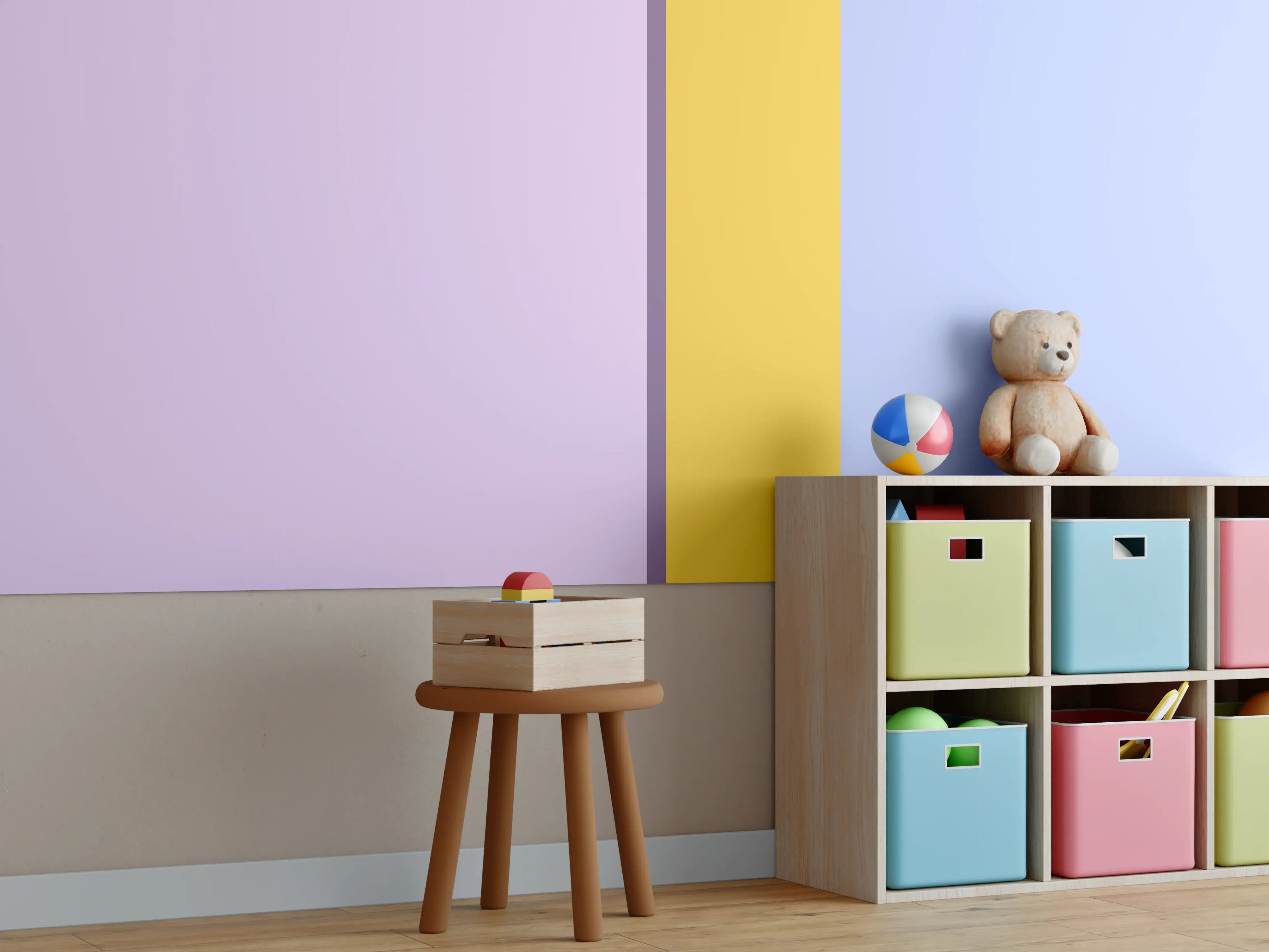 Kinderzimmer Wandgestaltung - The Springs - Vertikal - Lilac