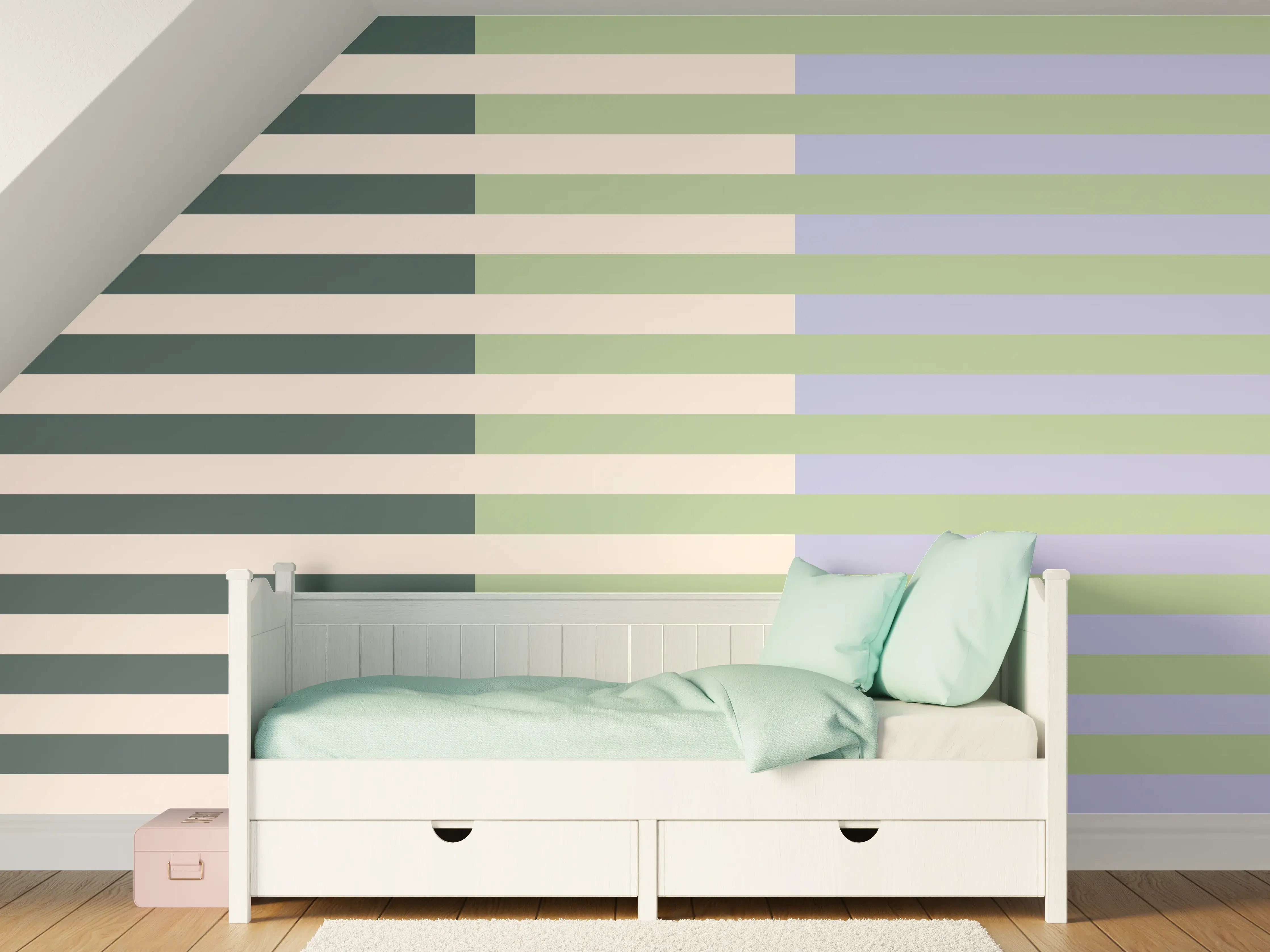 Kinderzimmer Wandgestaltung - The Vintages - Multy Stripes - Colin