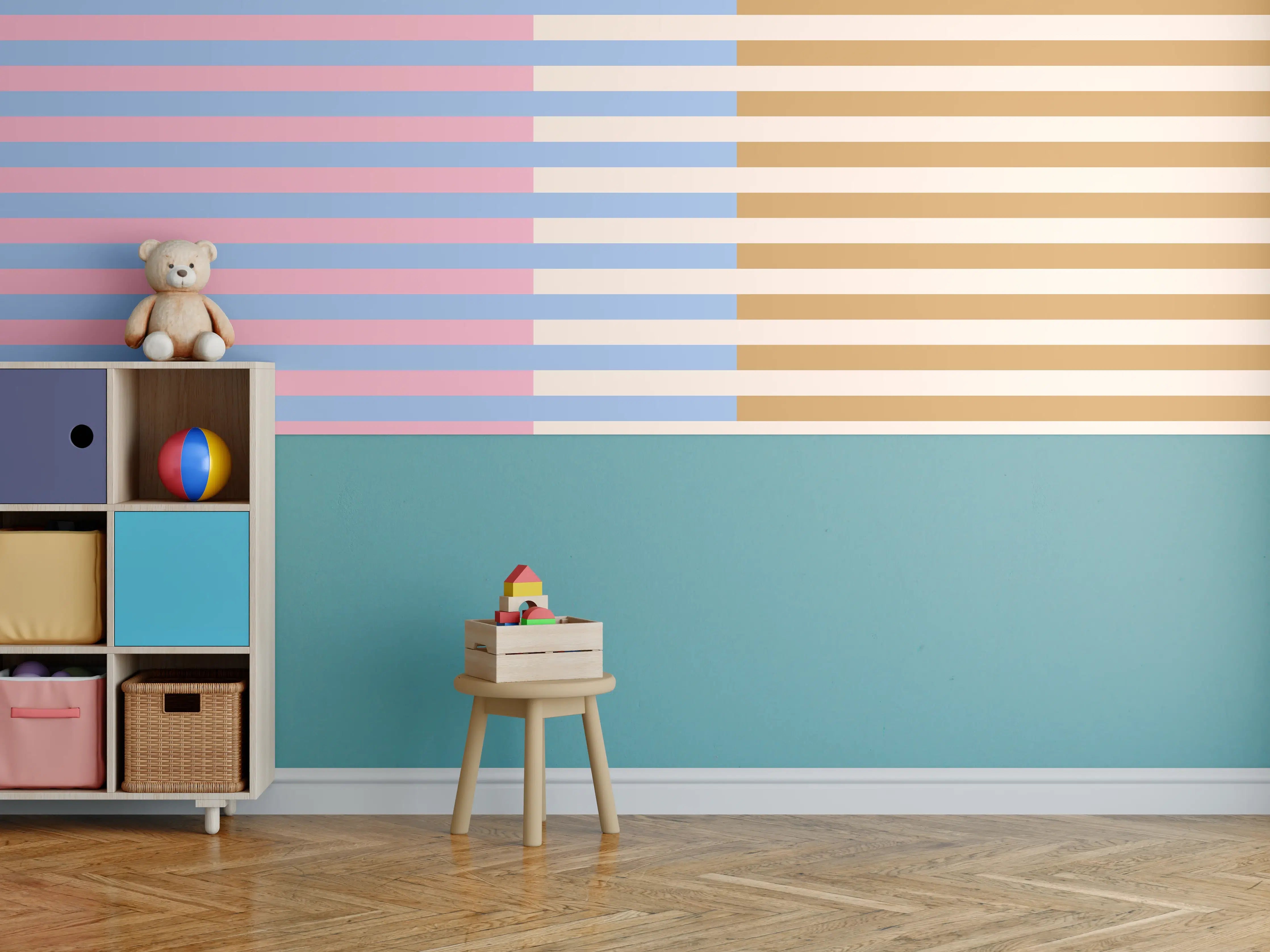 Kinderzimmer Wandgestaltung - The Vintages - Multy Stripes - Eloise