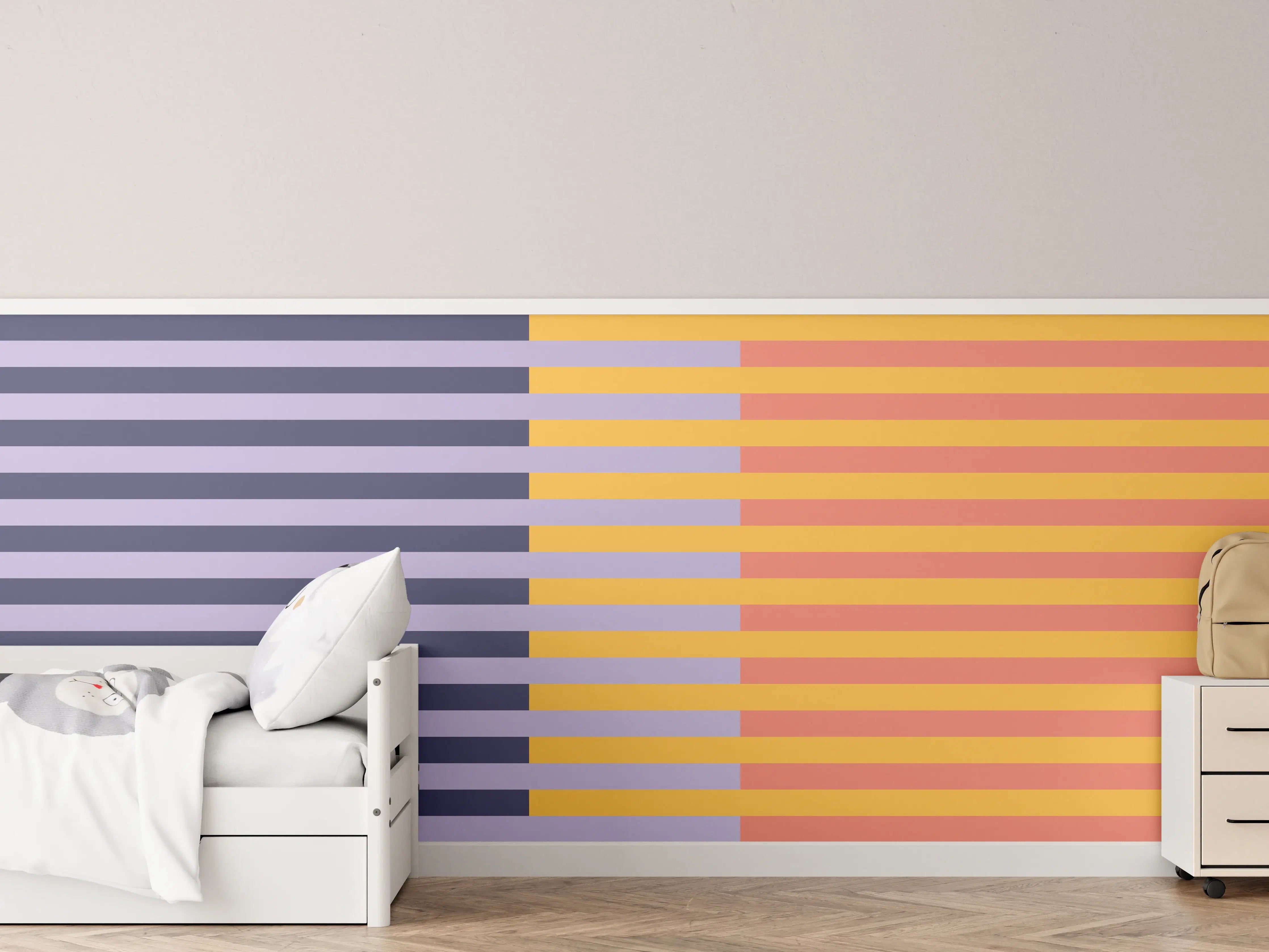 Kinderzimmer Wandgestaltung - The Vintages - Multy Stripes - Penelope