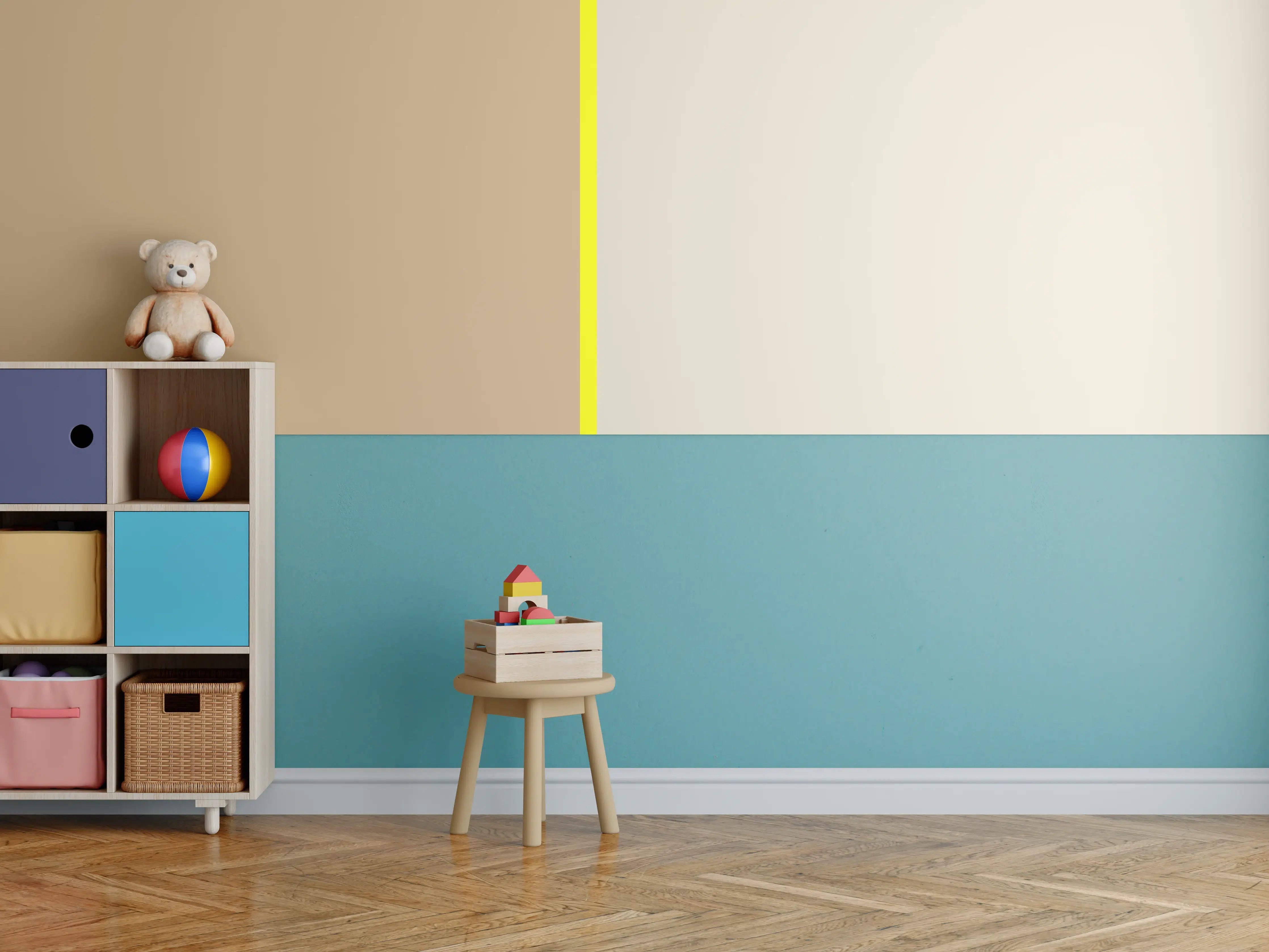 Kinderzimmer Wandgestaltung - The Yellows - Easy Vertical - Buttercup