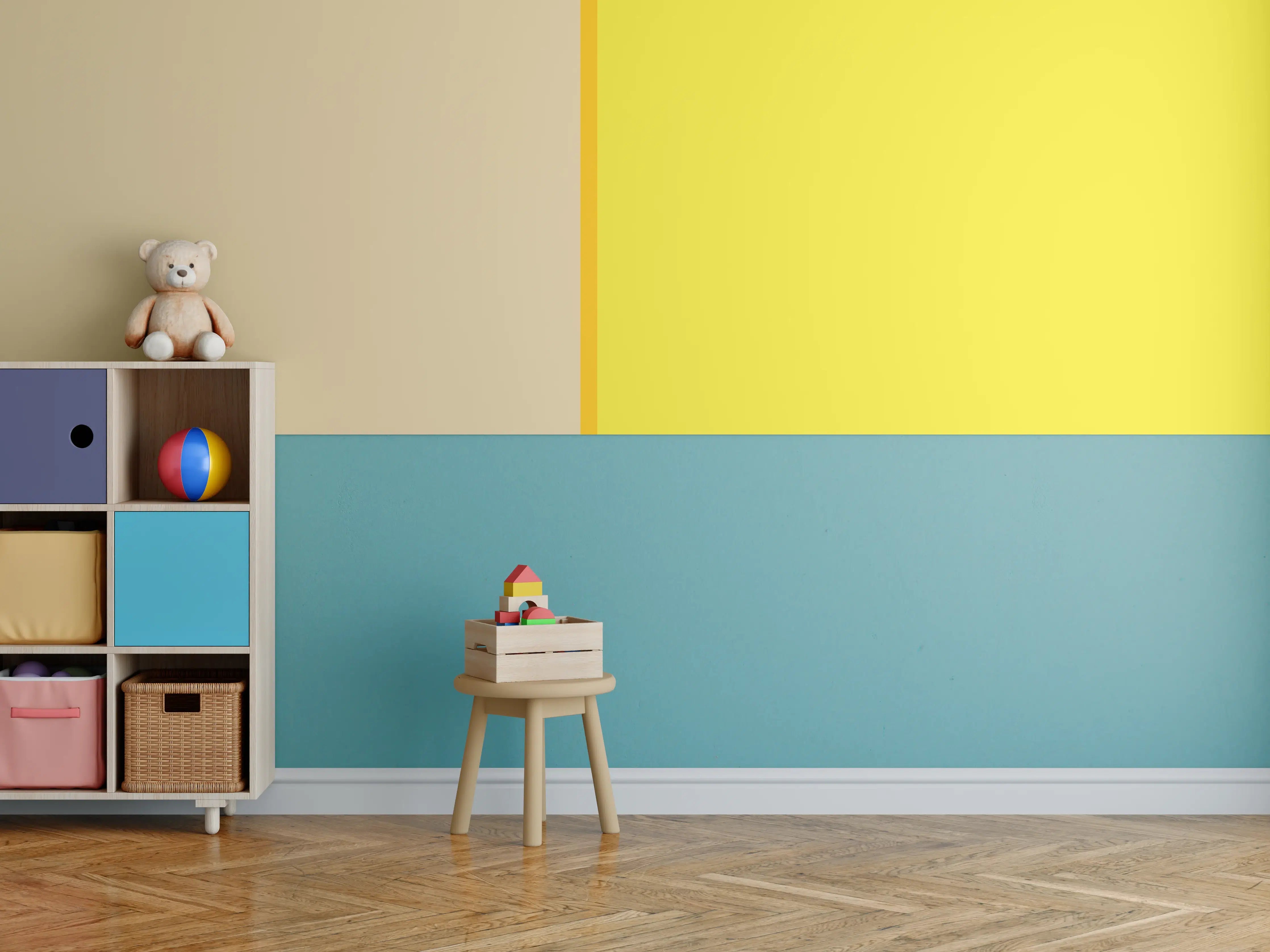 Kinderzimmer Wandgestaltung - The Yellows - Easy Vertical - Honey