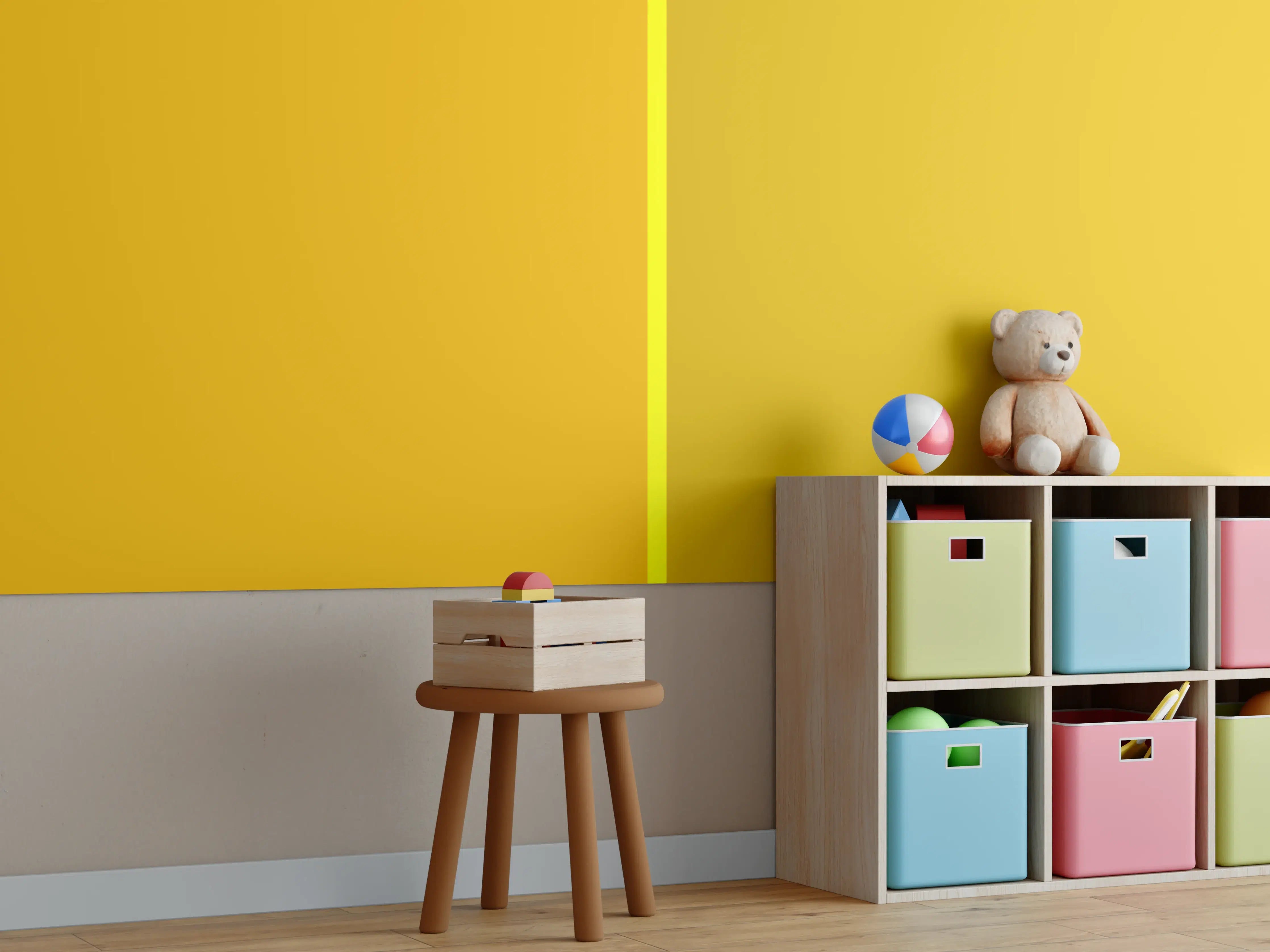 Kinderzimmer Wandgestaltung - The Yellows - Easy Vertical - Lemon