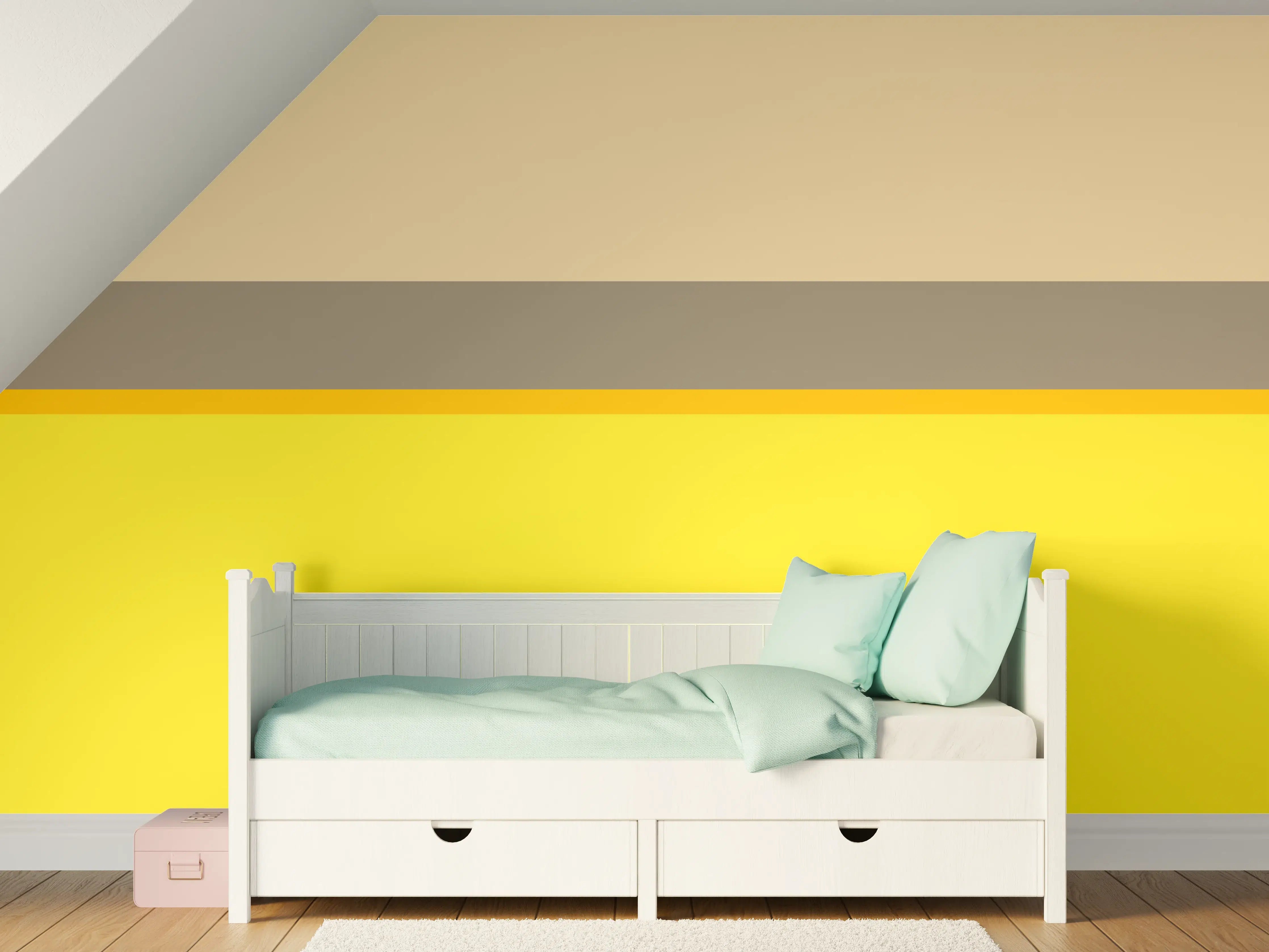Kinderzimmer Wandgestaltung - The Yellows - Horizontal - Honey