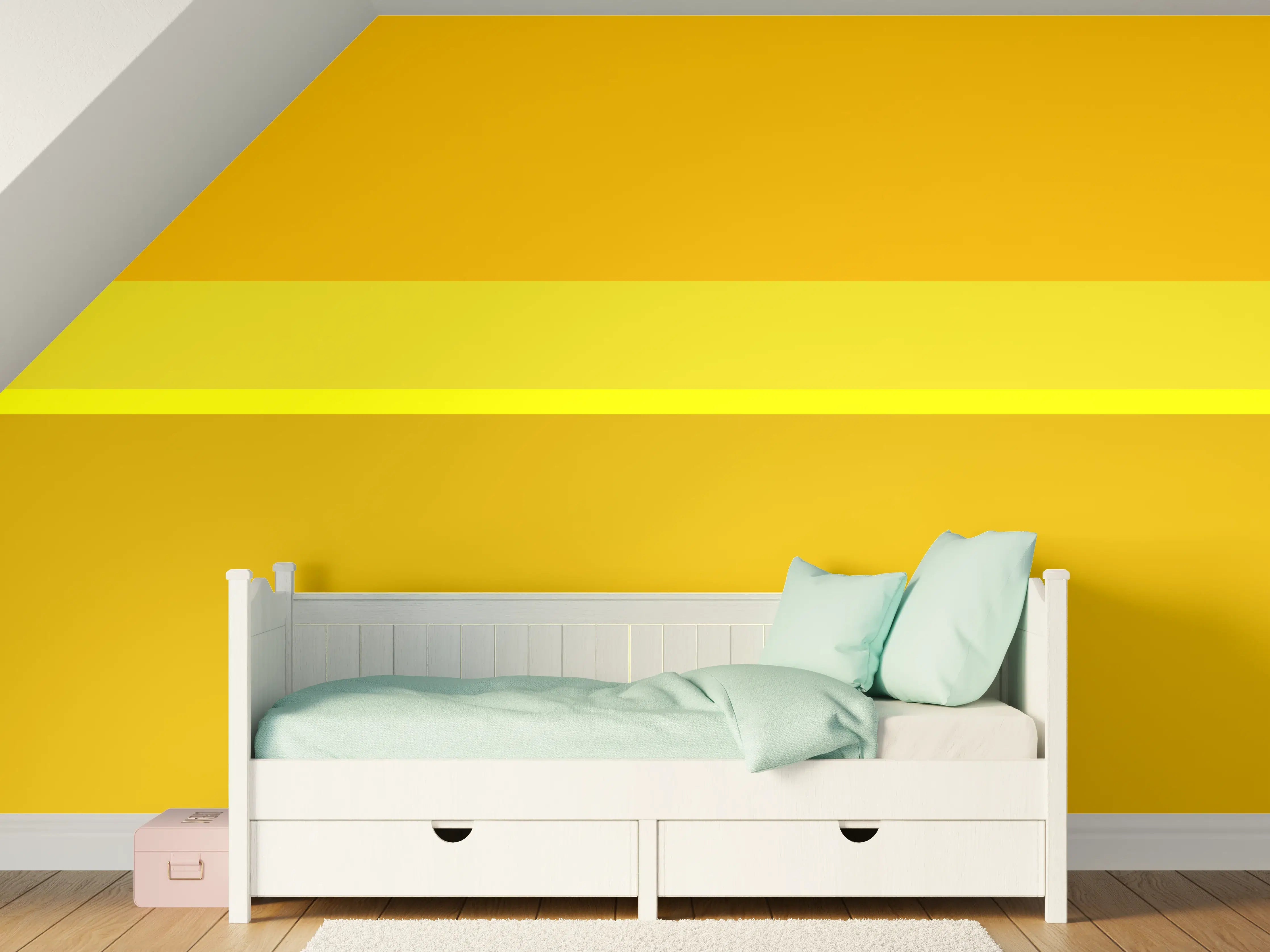 Kinderzimmer Wandgestaltung - The Yellows - Horizontal - Lemon