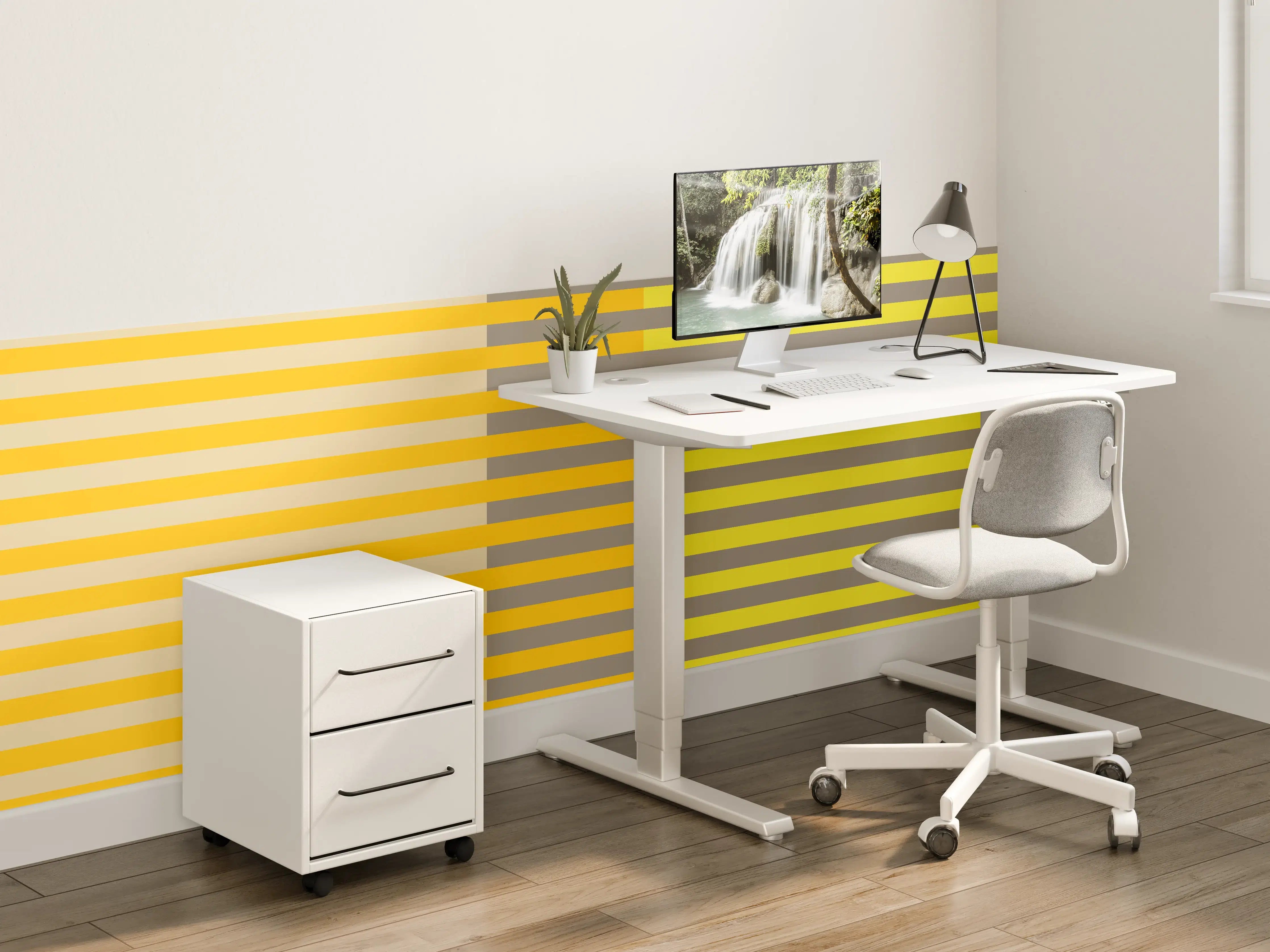 Kinderzimmer Wandgestaltung - The Yellows - Multy Stripes - Honey
