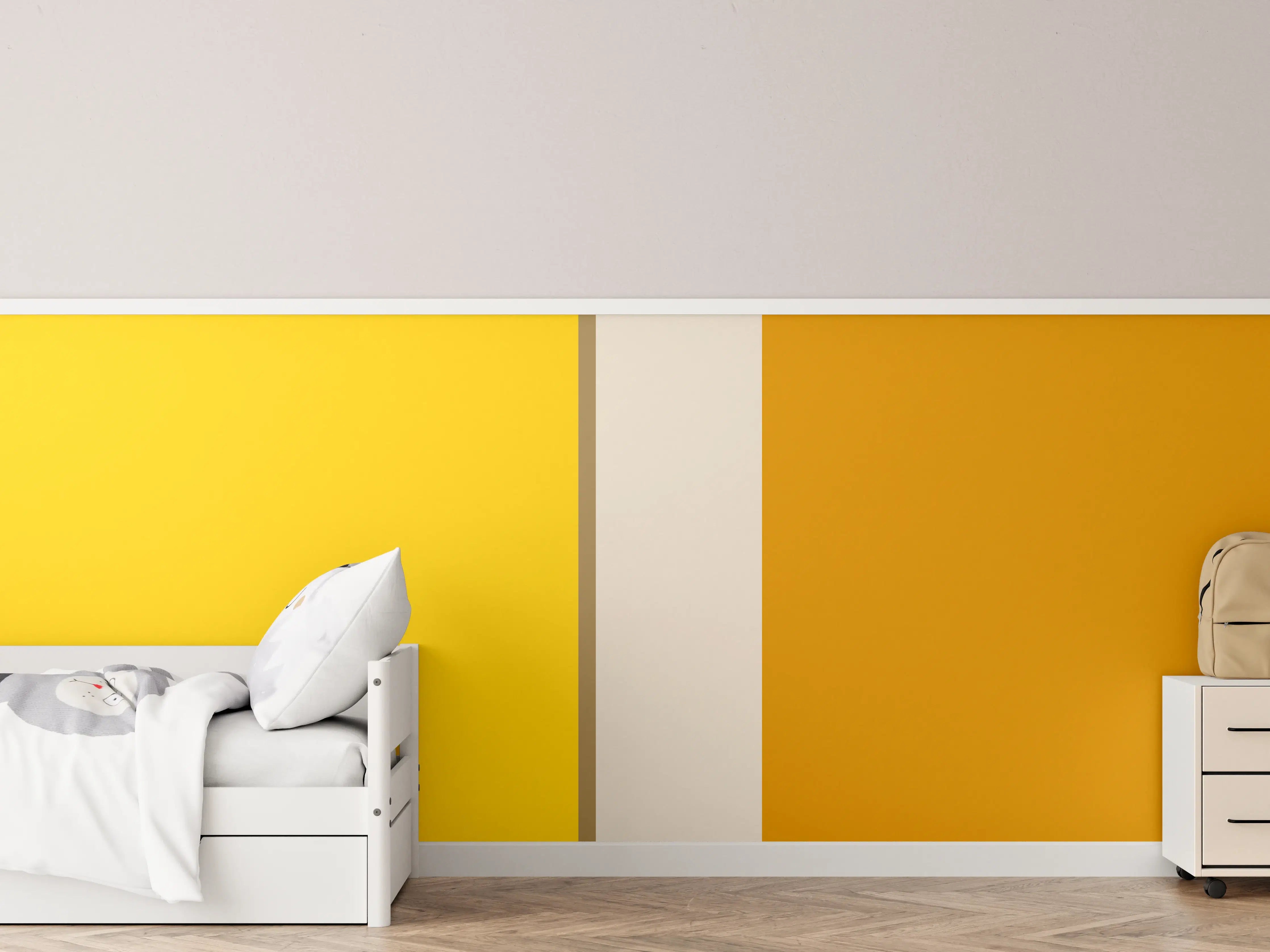 Kinderzimmer Wandgestaltung - The Yellows - Vertical - Saffron