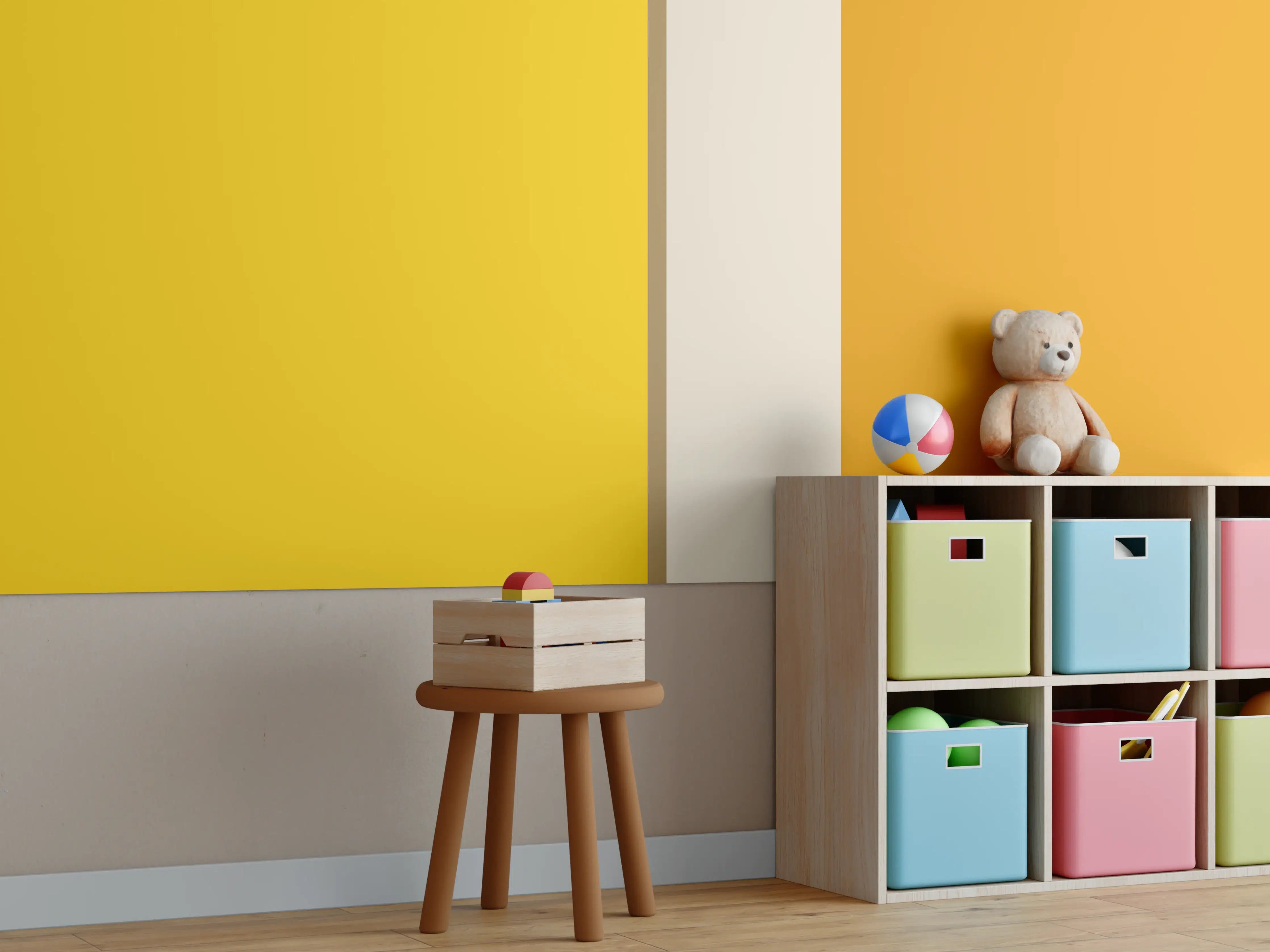 Kinderzimmer Wandgestaltung - The Yellows - Vertical - Saffron