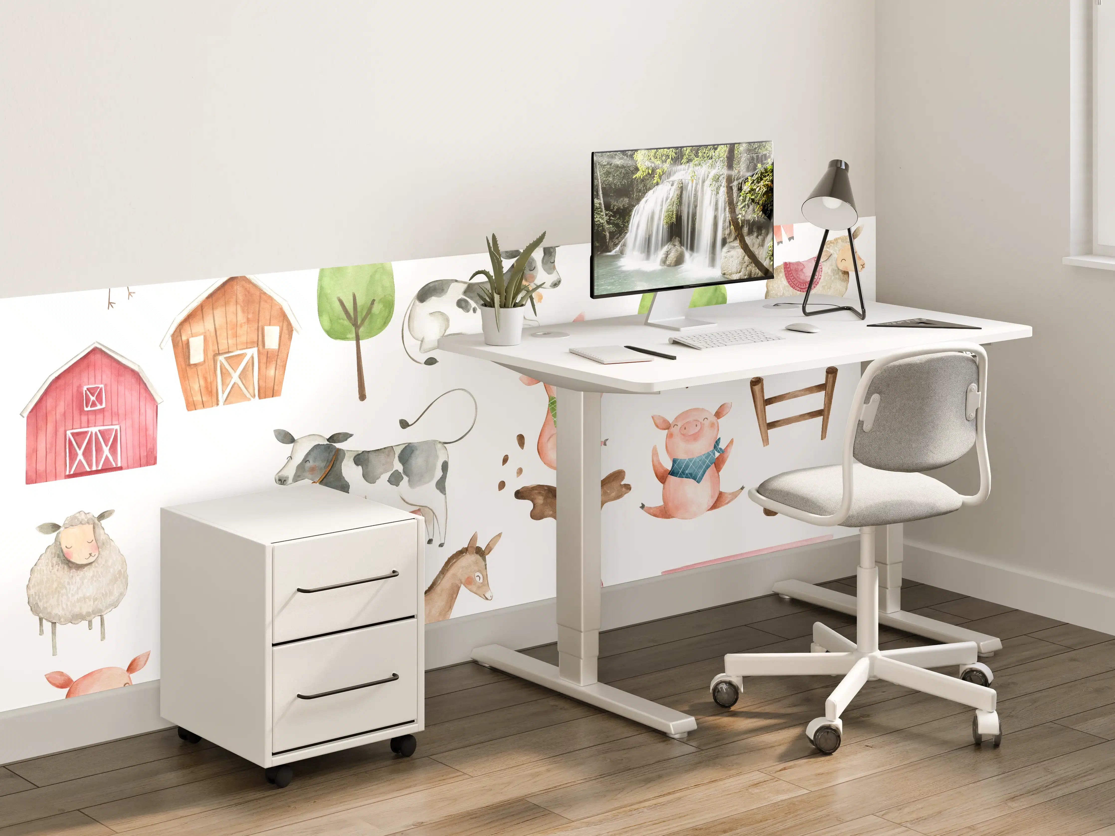 Kinderzimmer Wandgestaltung - Tier Motiv - Bauernhof