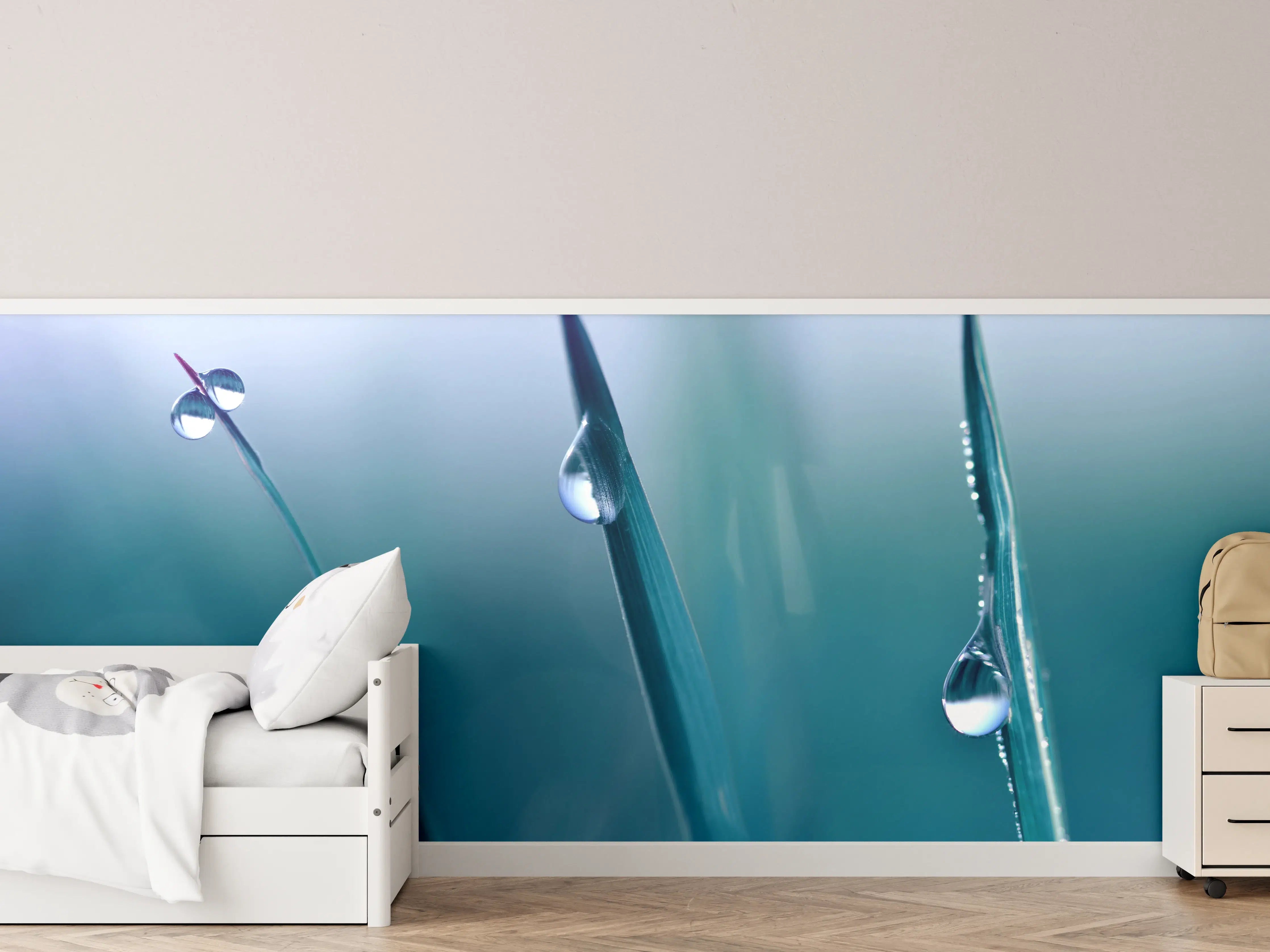 Kinderzimmer Wandgestaltung - Transparente Tautropfen