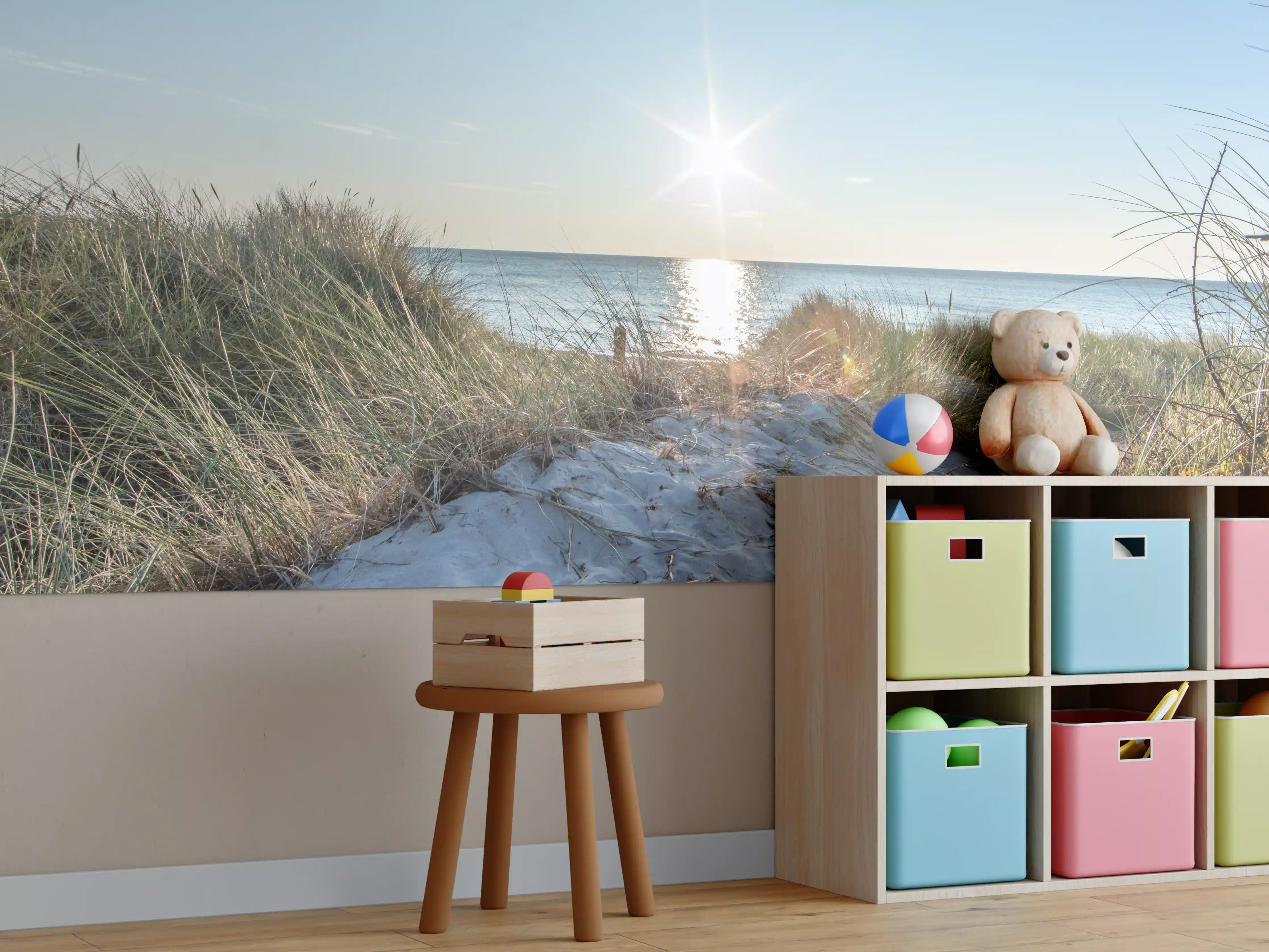 Kinderzimmer Wandgestaltung - Traumstrand an der Ostküste