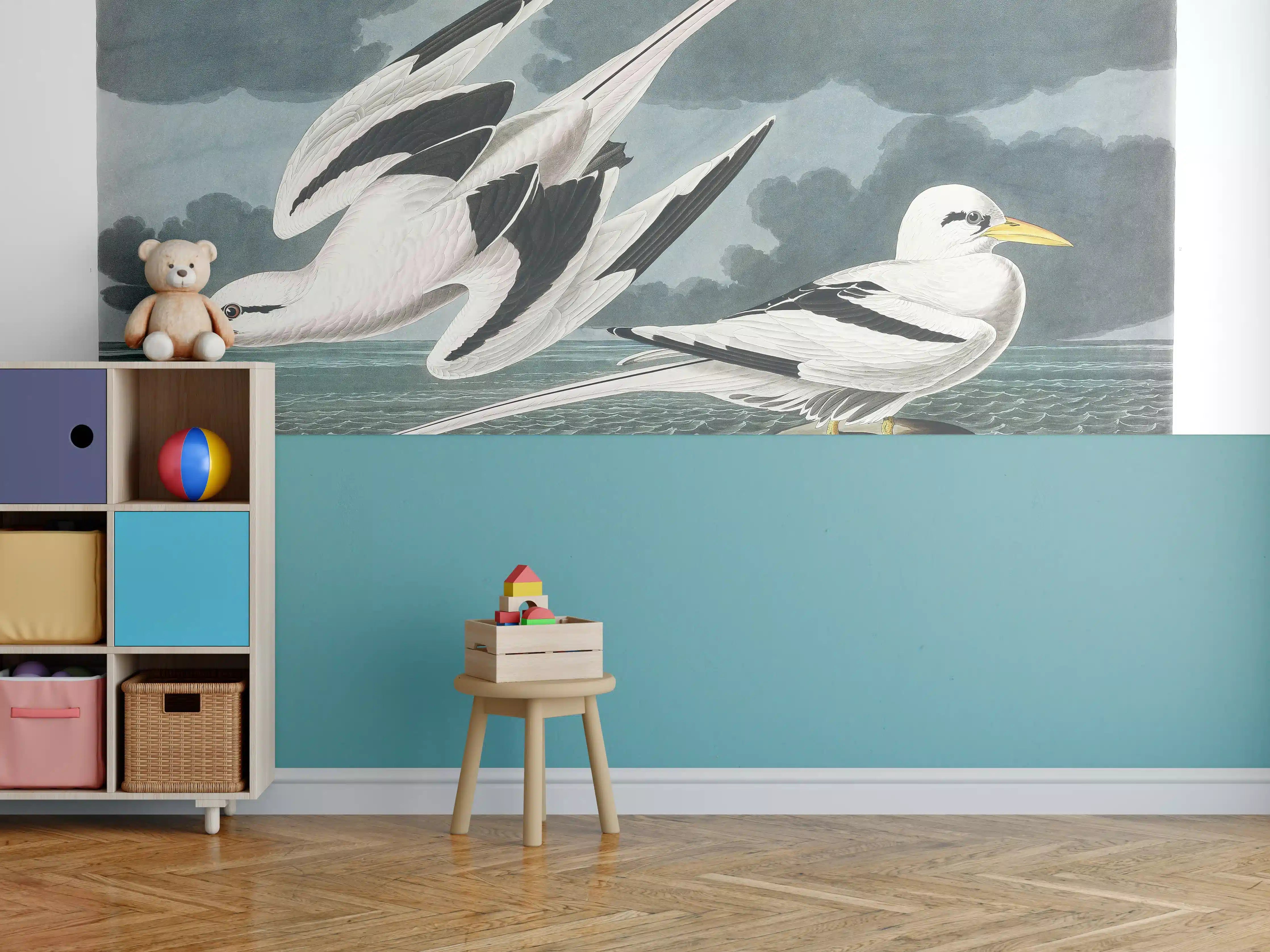 Kinderzimmer Wandgestaltung - Tropische Vögel - John James Audubon