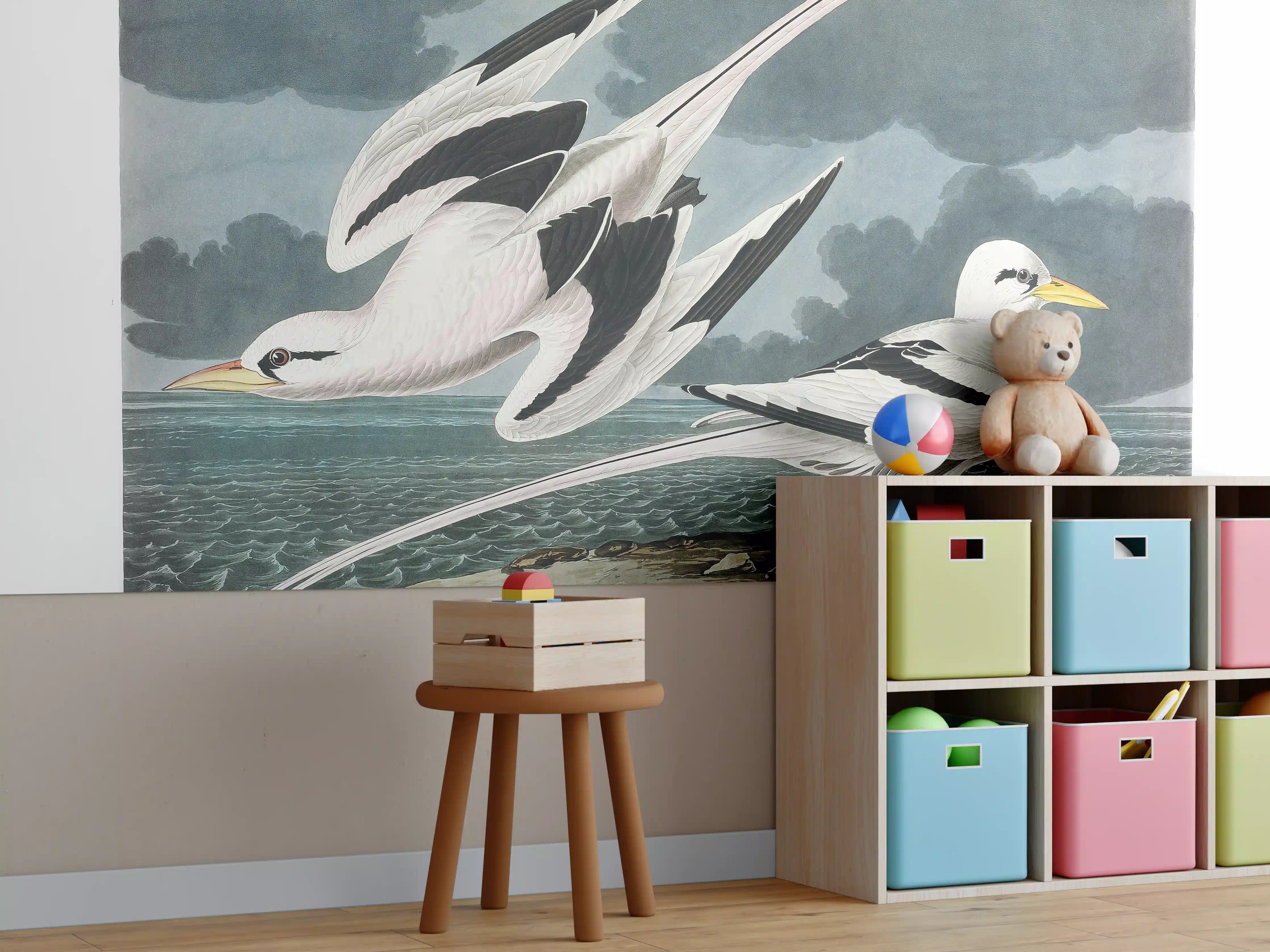 Kinderzimmer Wandgestaltung - Tropische Vögel - John James Audubon