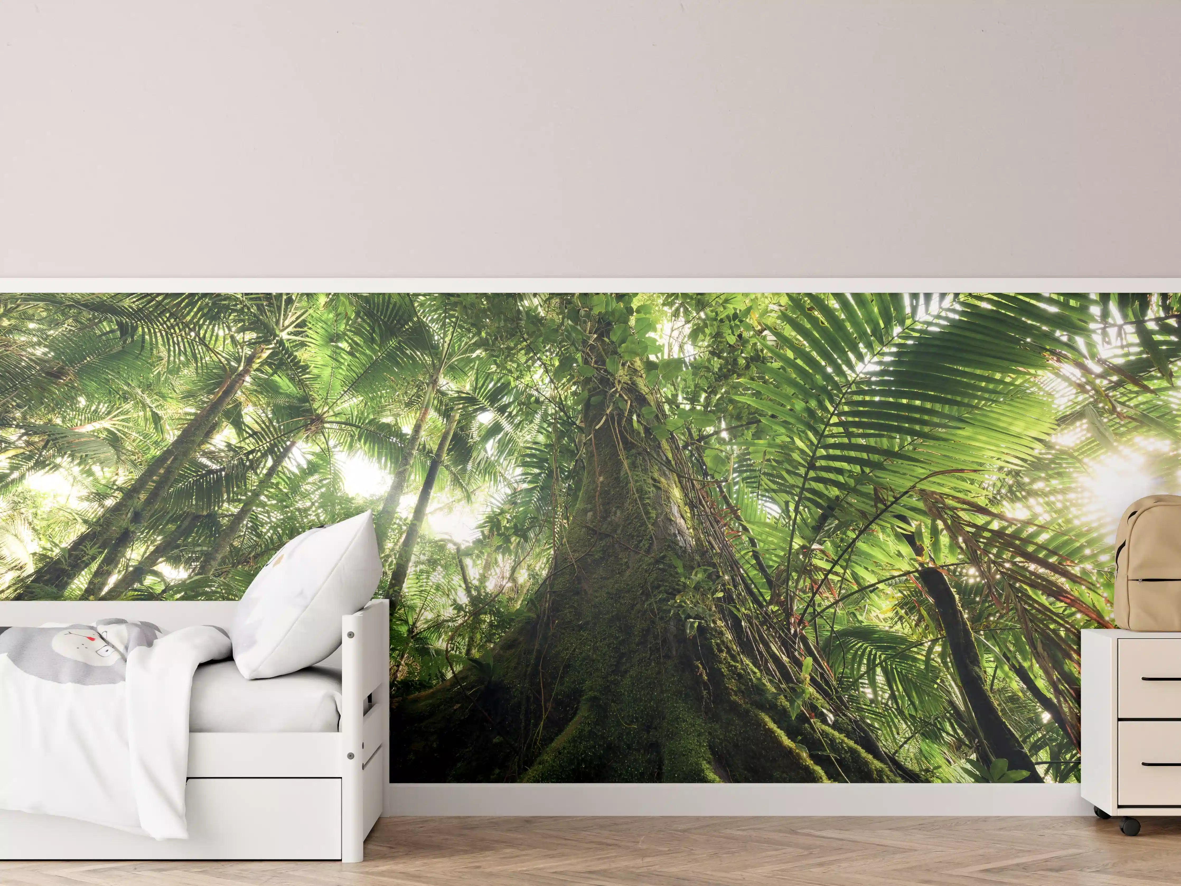 Kinderzimmer Wandgestaltung - Tropischer Dschungel Wald