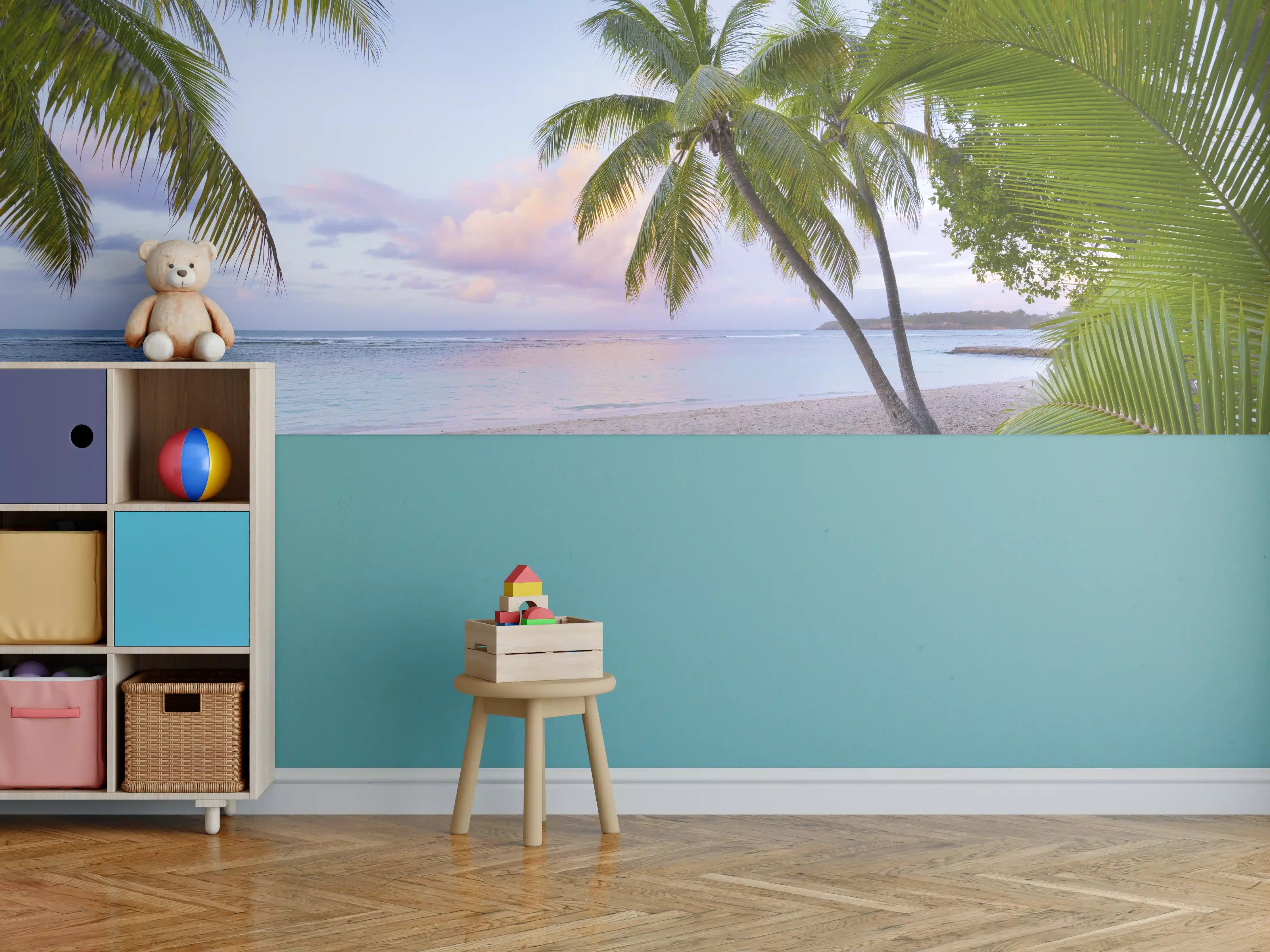 Kinderzimmer Wandgestaltung - Tropischer Strand